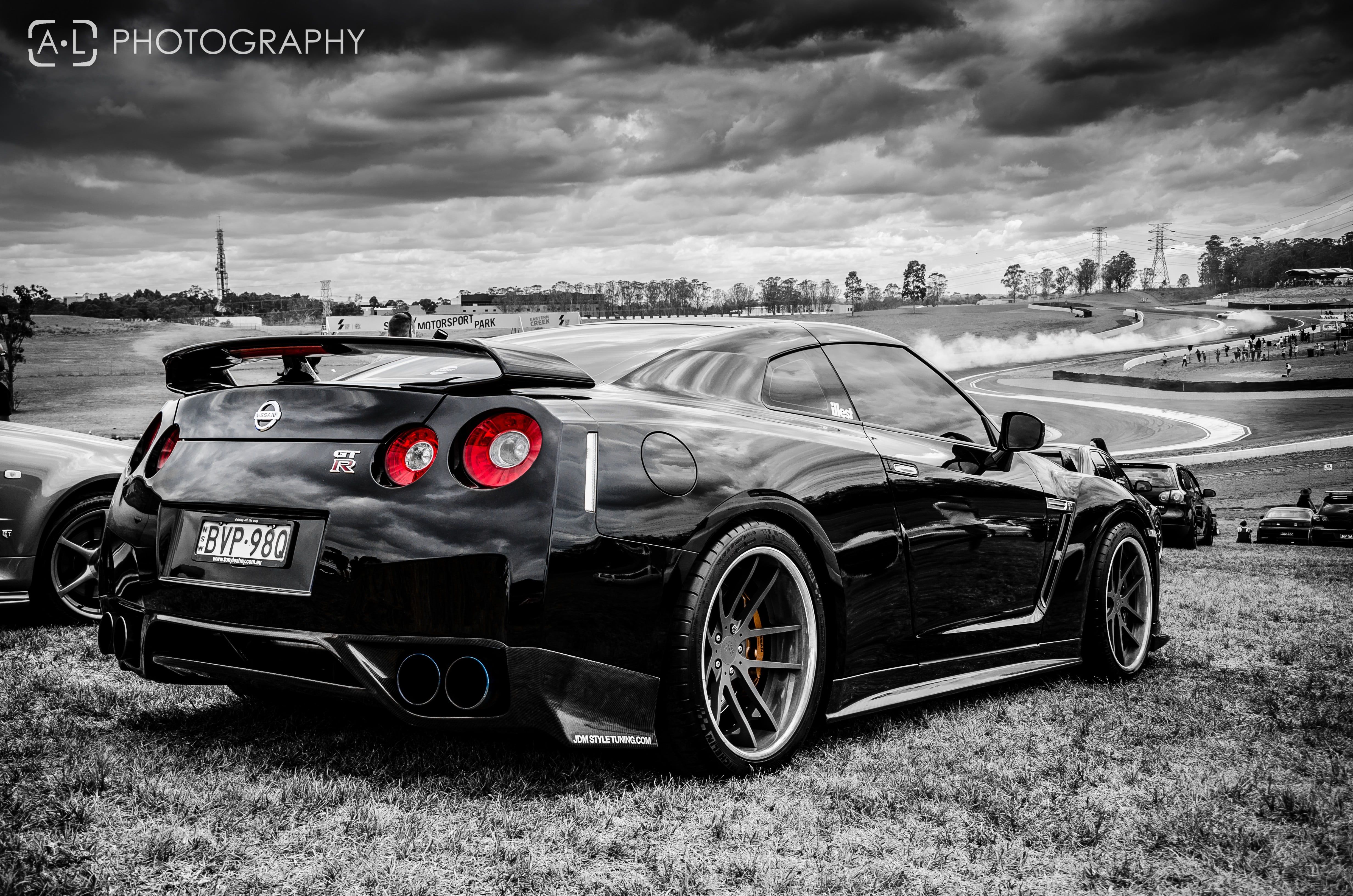 Nissan GT-R nera, 4928x3264 4K, Desktop 4K