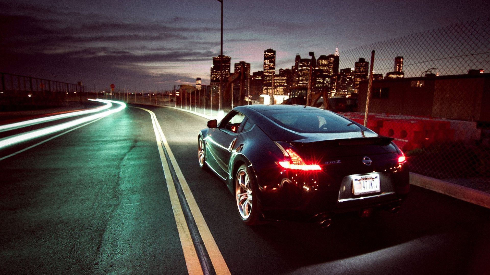 Nissan 370Z nera notturna, 1920x1080 Full HD, PC
