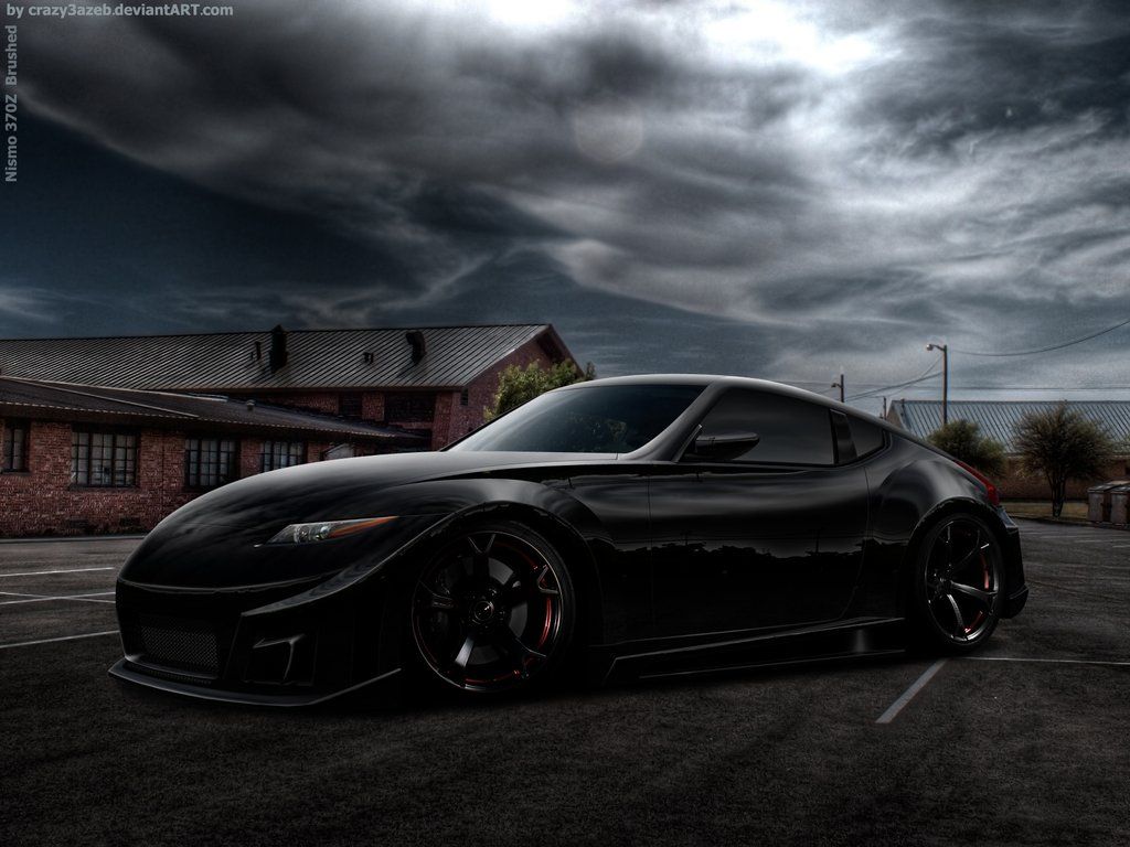 Nissan 370Z nera sportiva, 1024x768 HD, PC Desktop