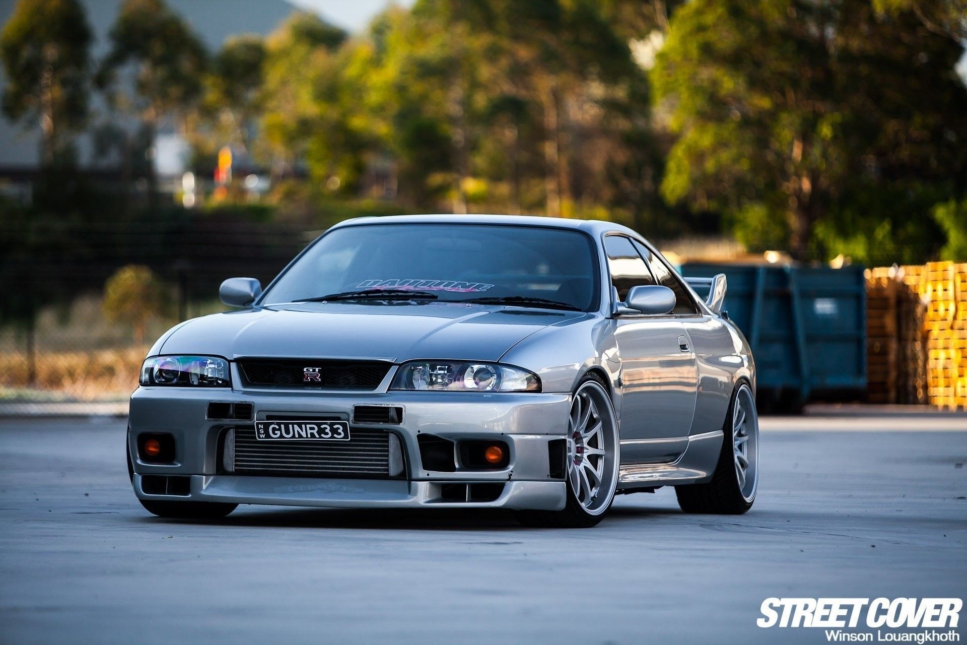 Nissan Skyline R33 GTR grigia, 1920x1280 WUXGA, Desktop