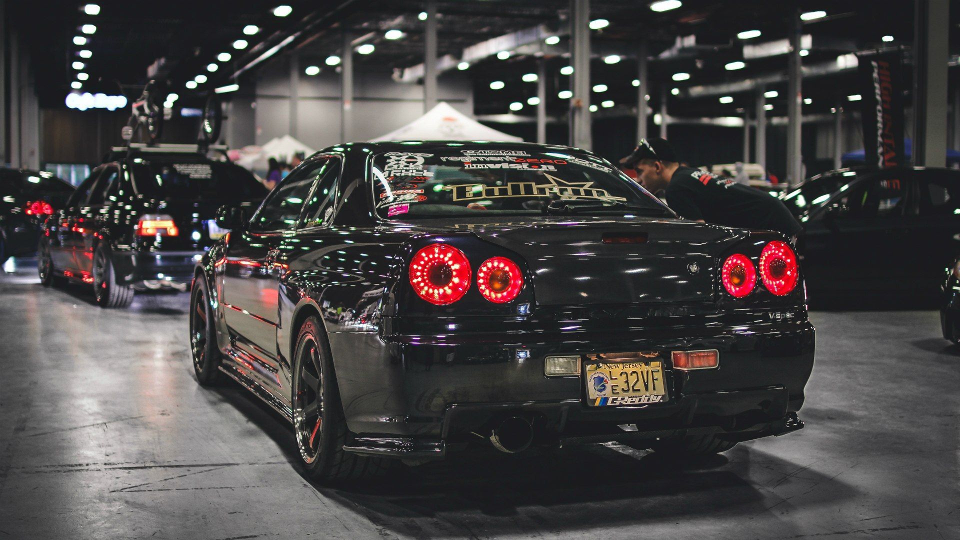 Nissan GTR nera, 1920x1080 Full HD, Desktop