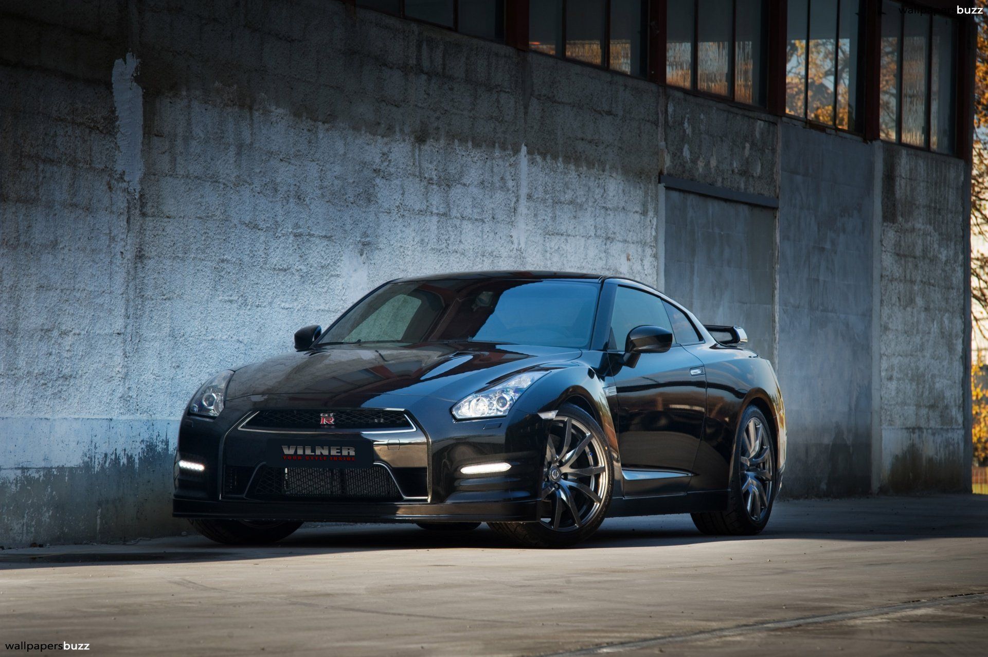 Nissan GT-R nera, 1921x1278 Full HD+, Laptop