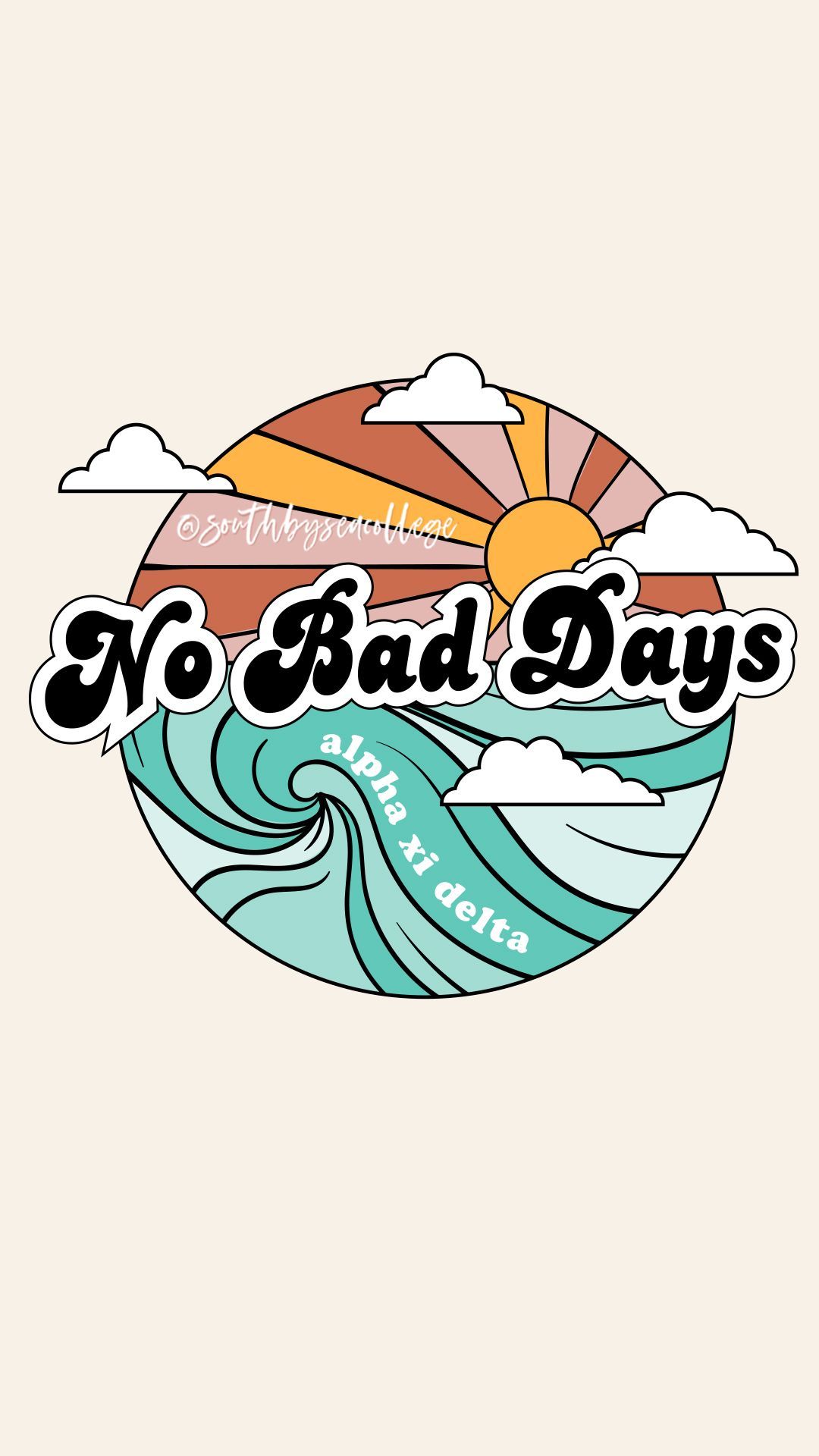 No Bad Days sole onde, 1080x1920 Verticale, Telefono