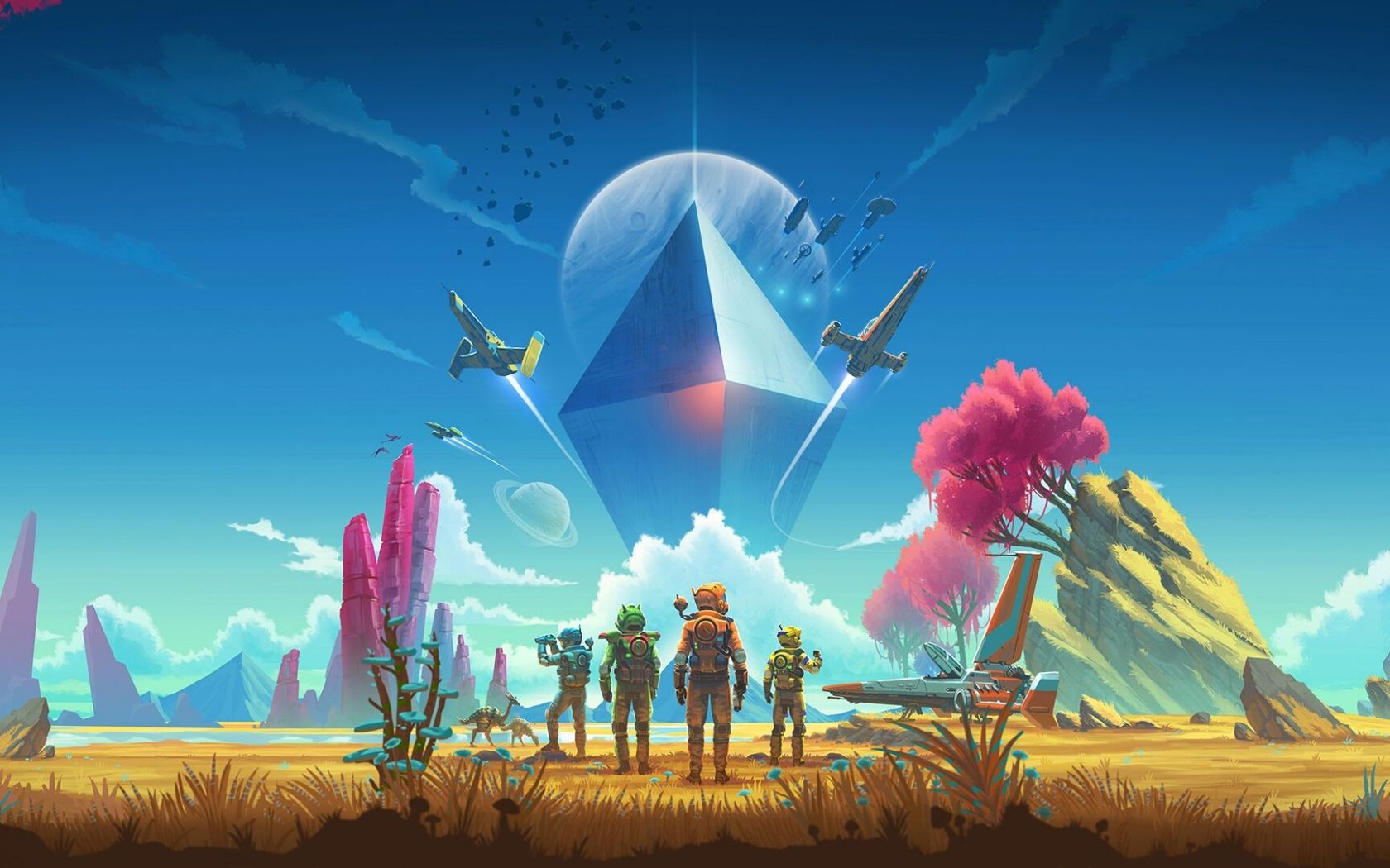 No Man's Sky esplorazione pianeta, 1680x1050 HD, Desktop
