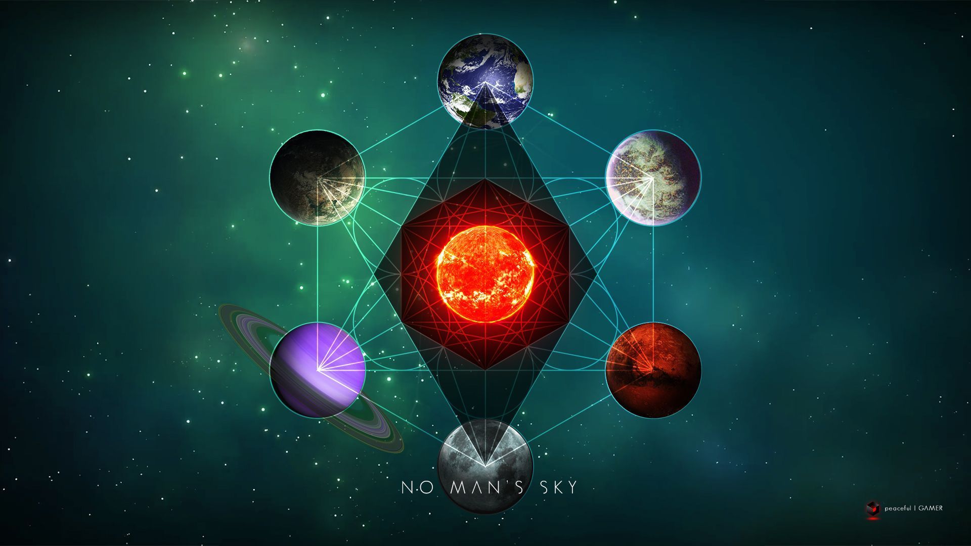 No Man's Sky pianeti geometrici, 1920x1080 Full HD, Desktop
