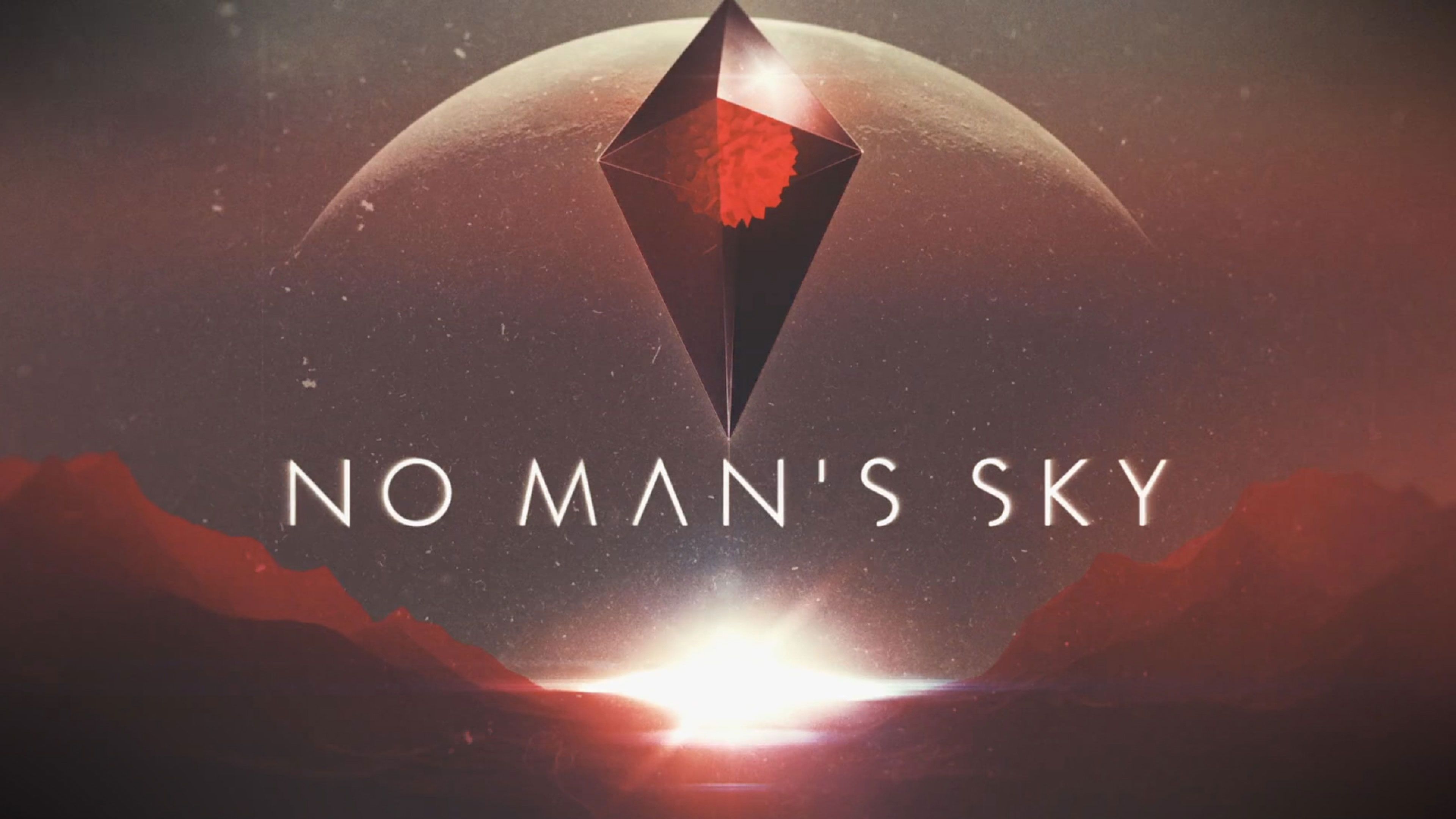 No Man's Sky logo pianeta, 3840x2160 UHD, Monitor 4K