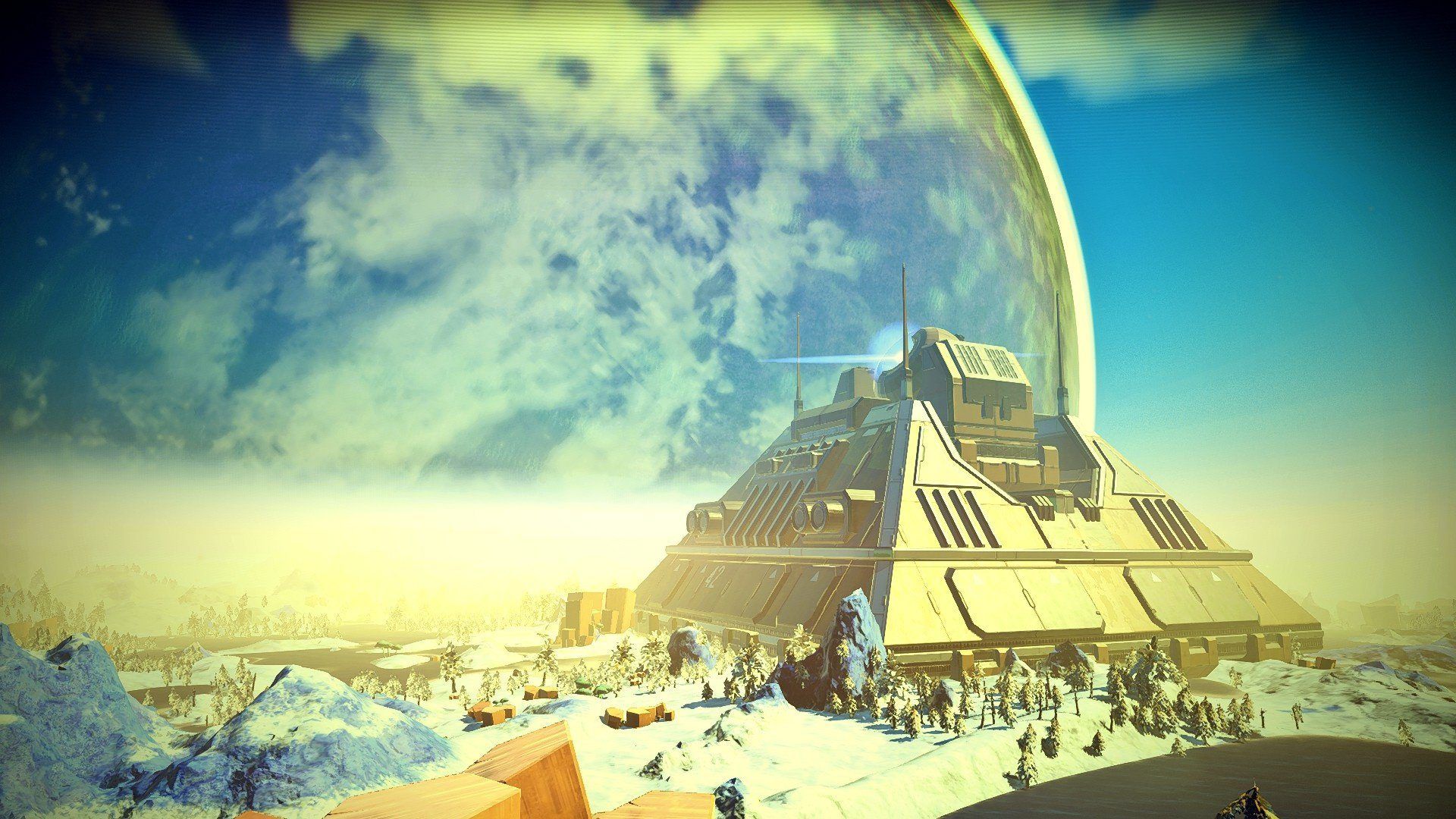 No Man's Sky base innevata pianeta, 1920x1080 1080p, Desktop