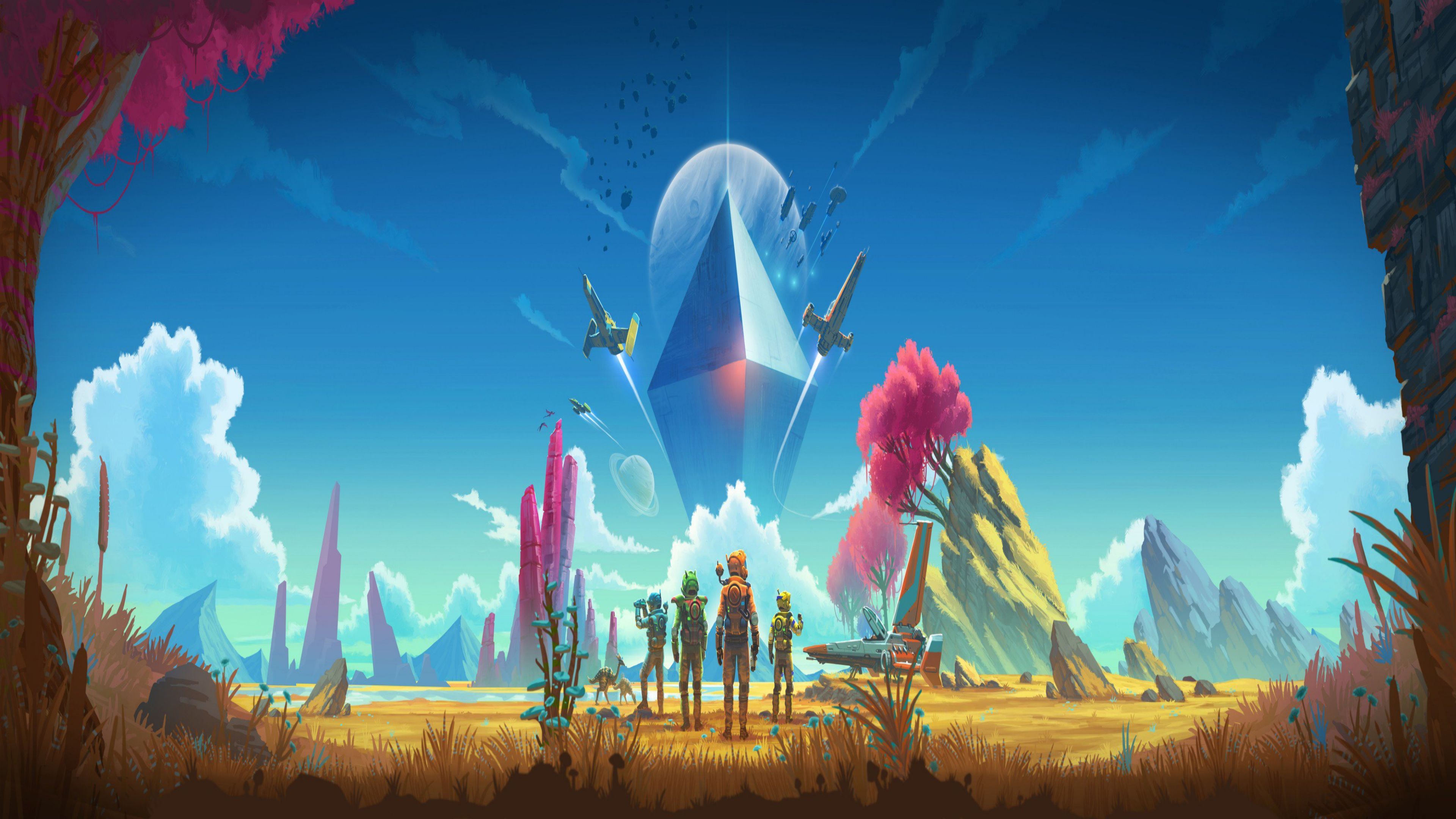 No Man's Sky paesaggio alieno, 3840x2160 4K, Monitor 4K
