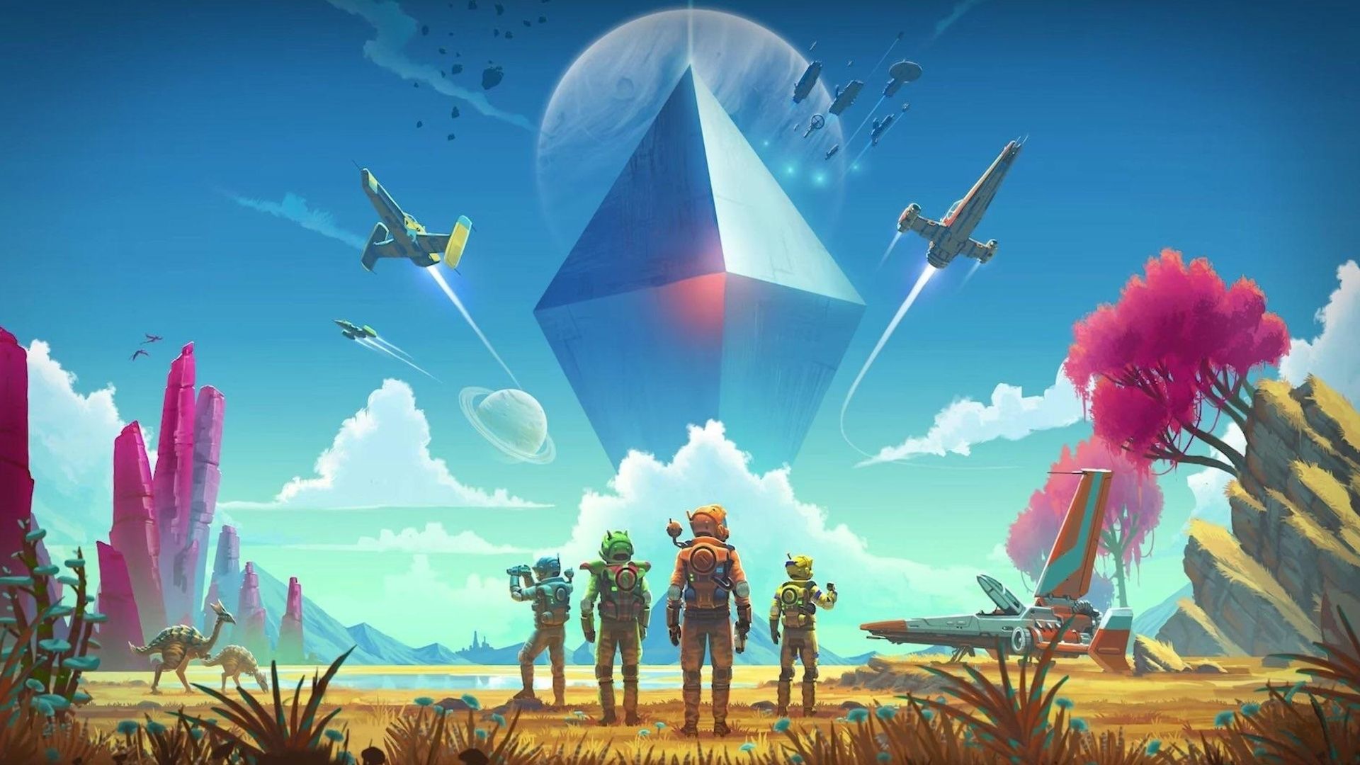 No Man's Sky esploratori pianeta alieno, 1920x1080 Full HD 1080p, Laptop