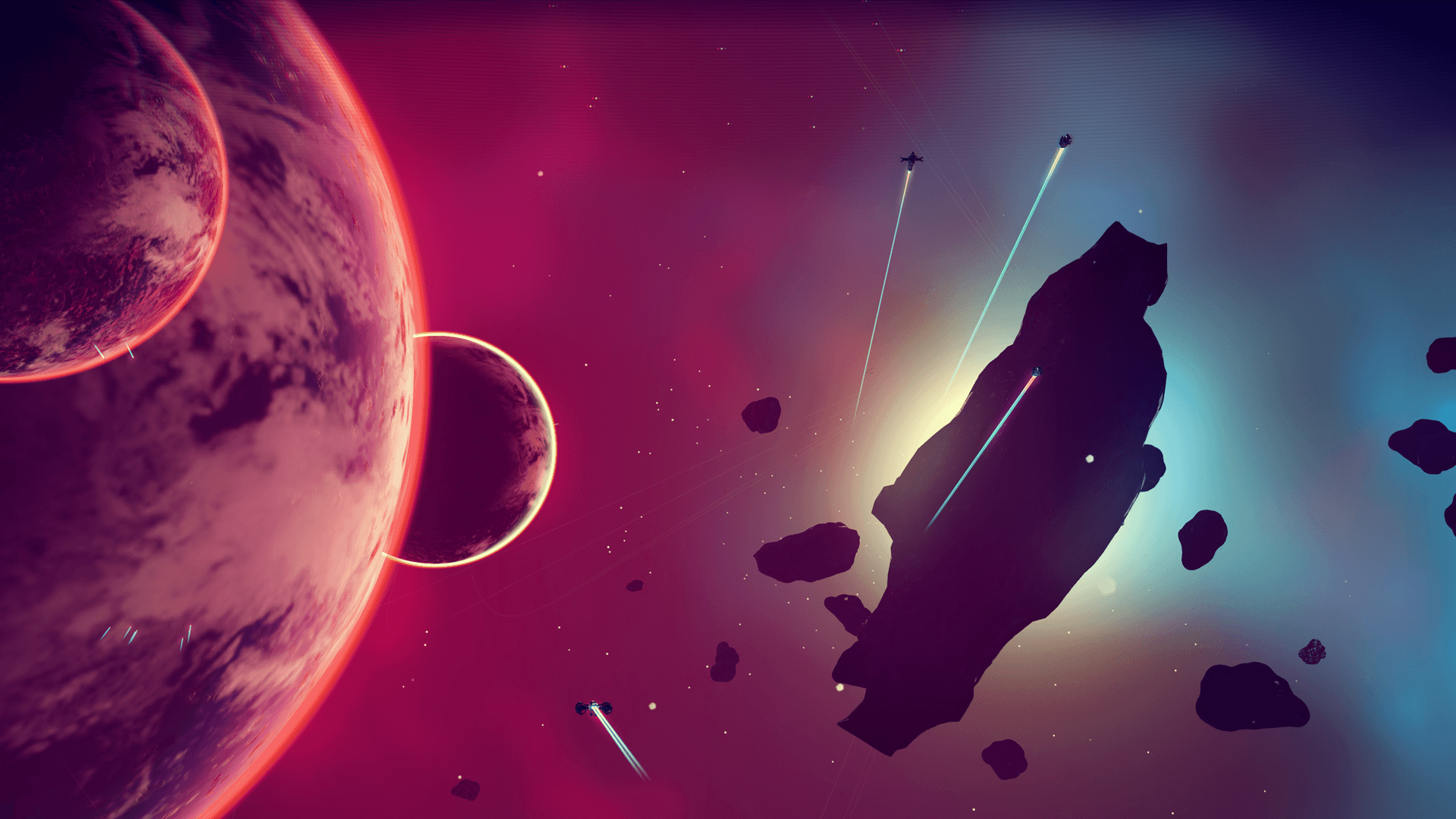 No Man's Sky nave spaziale asteroidi, 1920x1080 Full HD 1080p, PC