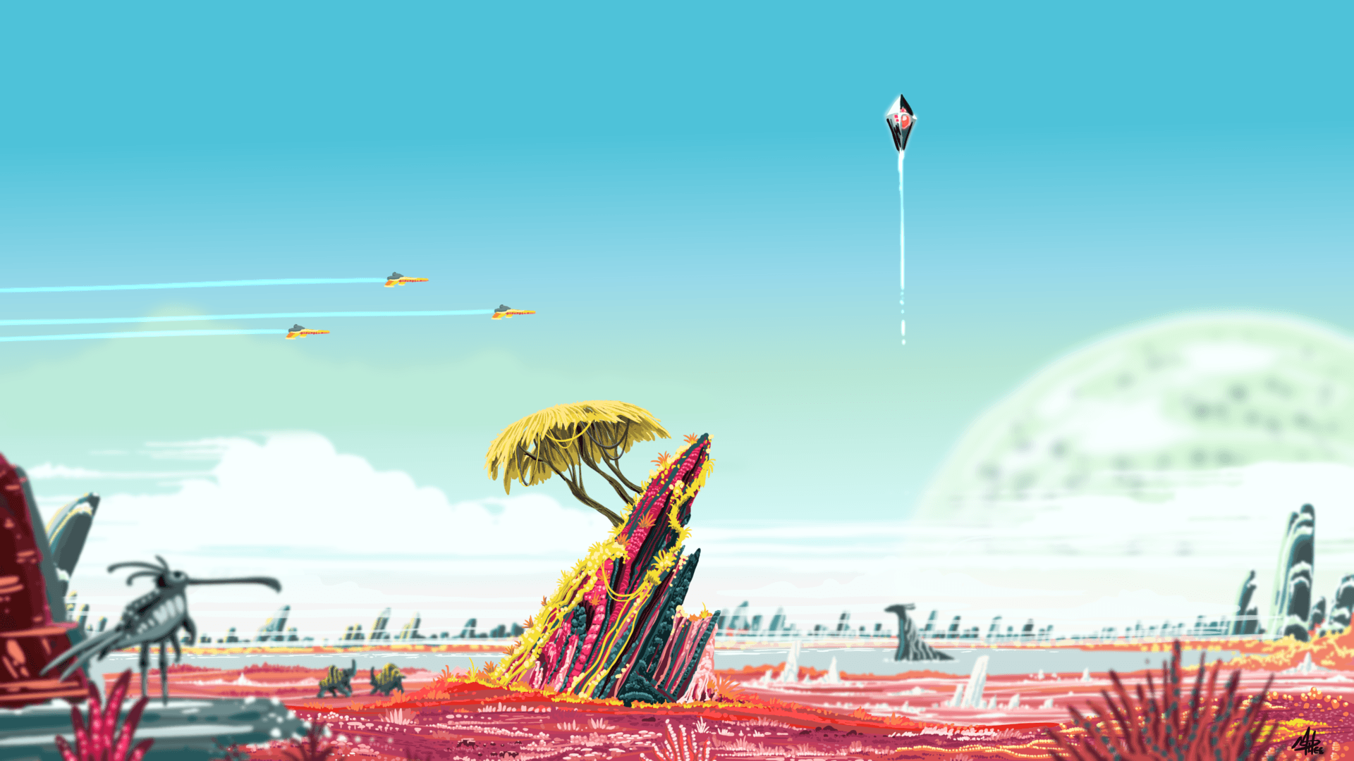 Pianeta alieno No Man's Sky, 1920x1080 Full HD 1080p, PC