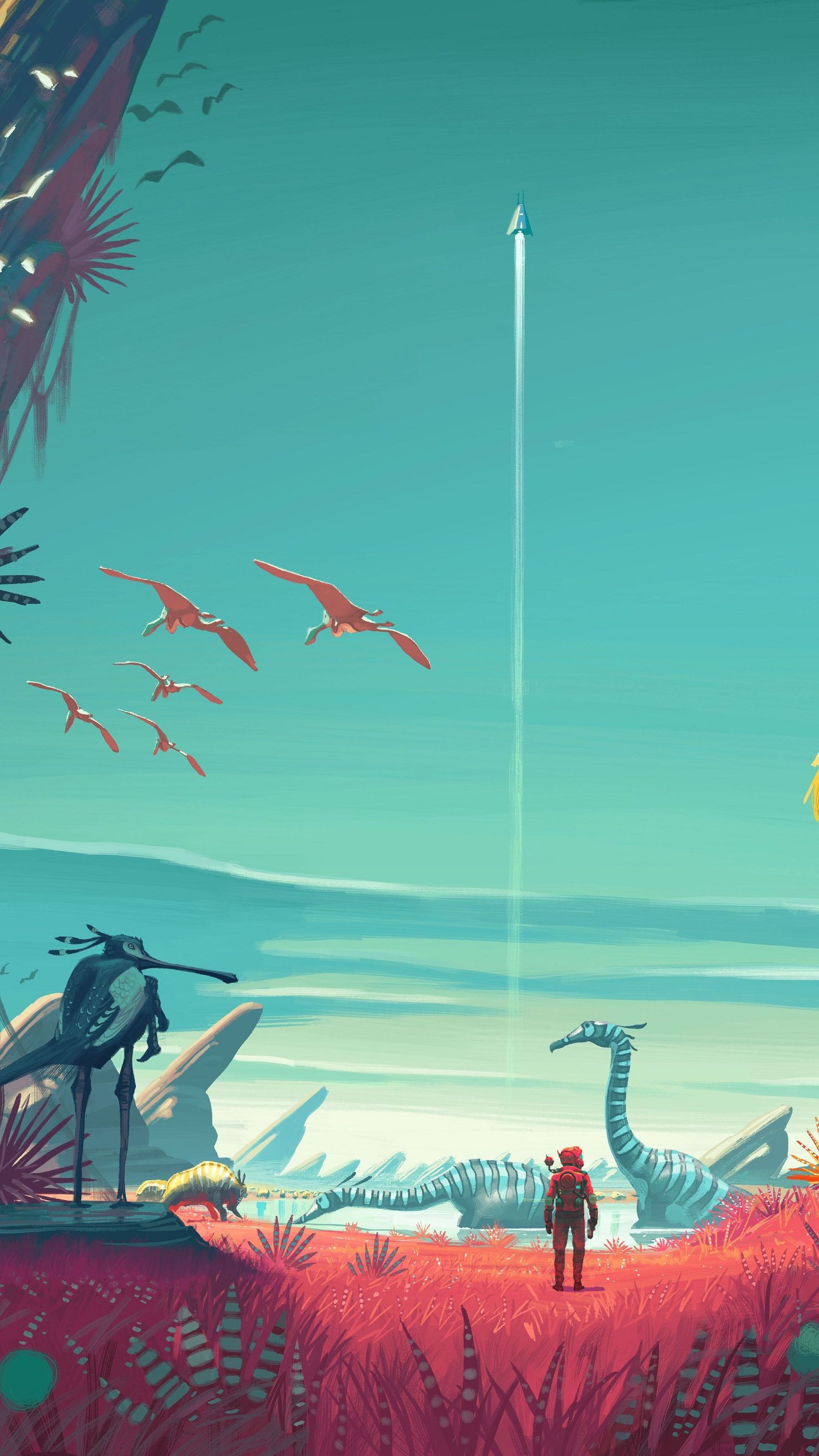 No Man's Sky pianeta alieno, 1577x2804 Verticale, Mobile