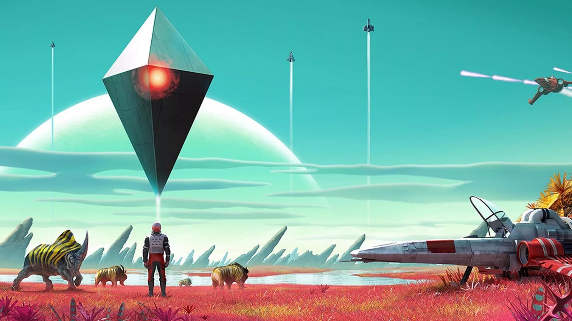 No Man's Sky paesaggio alieno, 1920x1080 1080p, PC Desktop