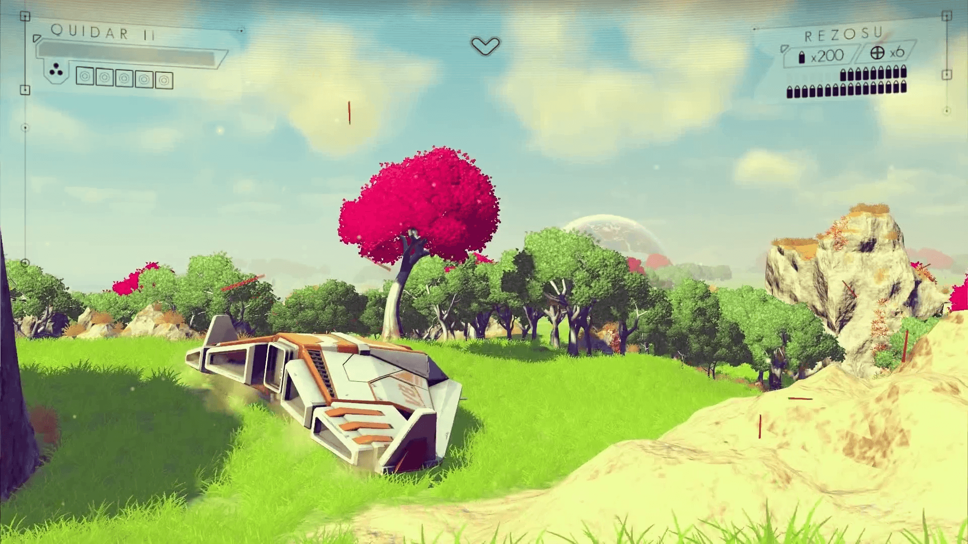 Paesaggio low poly rosa alieno, 1920x1080 Full HD 1080p, PC Desktop