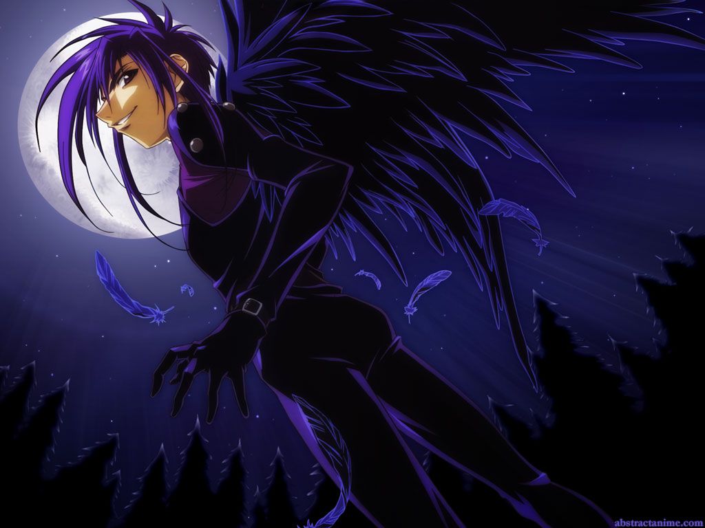 Angelo con ali tra fiamme, 1920x1200 WUXGA, Desktop