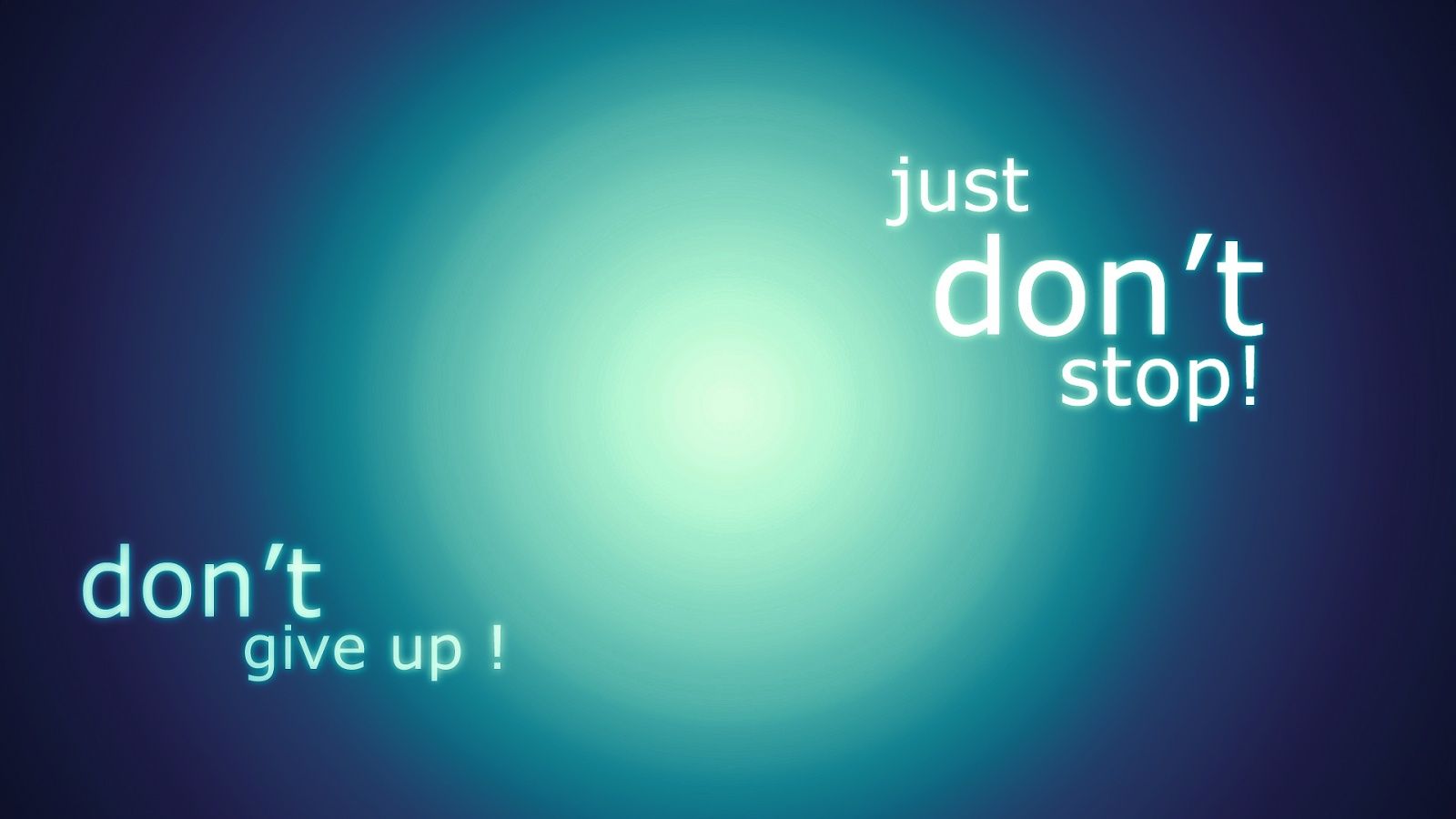 Testo motivazionale sfondo turchese, 1600x900 HD, PC Desktop