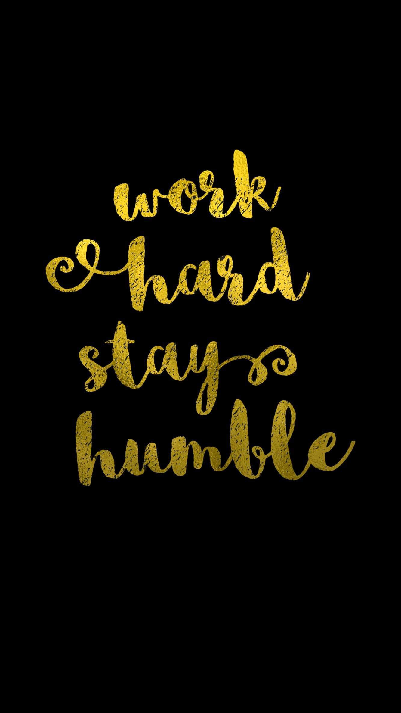 scritta dorata work hard, 1333x2367 Verticale, Telefono