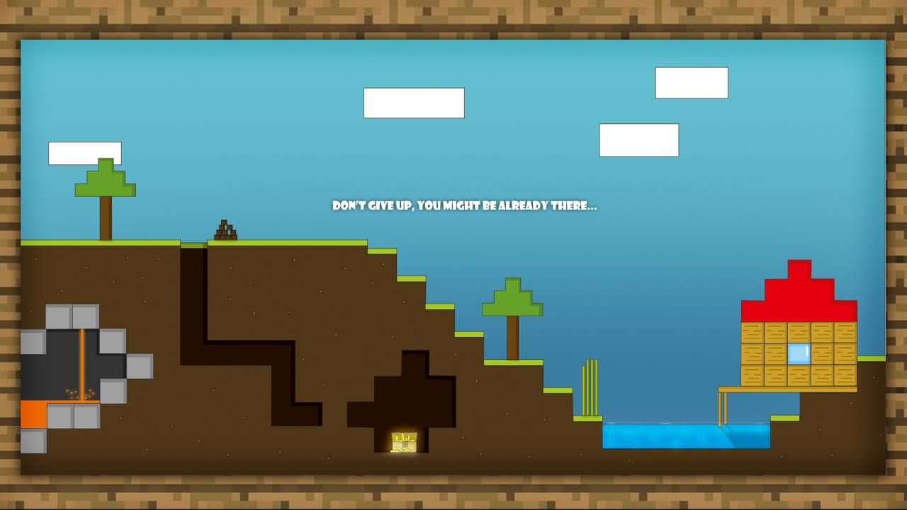 Minecraft scena pixel art, 1280x720 720p, iMac