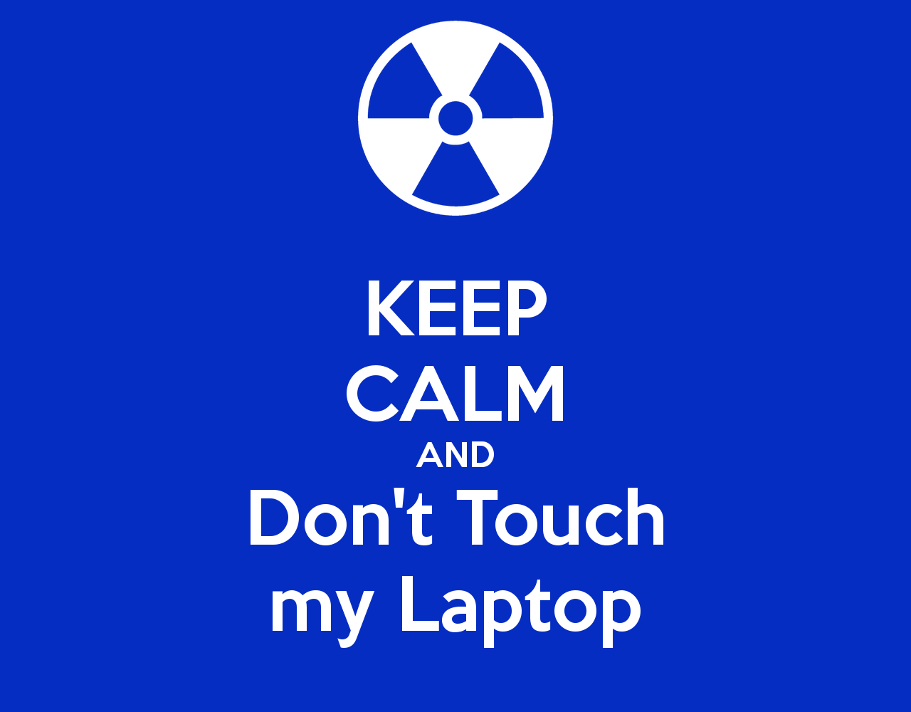 Scritta Don't Touch Me blu, 1280x1280 HD, MacBook Pro