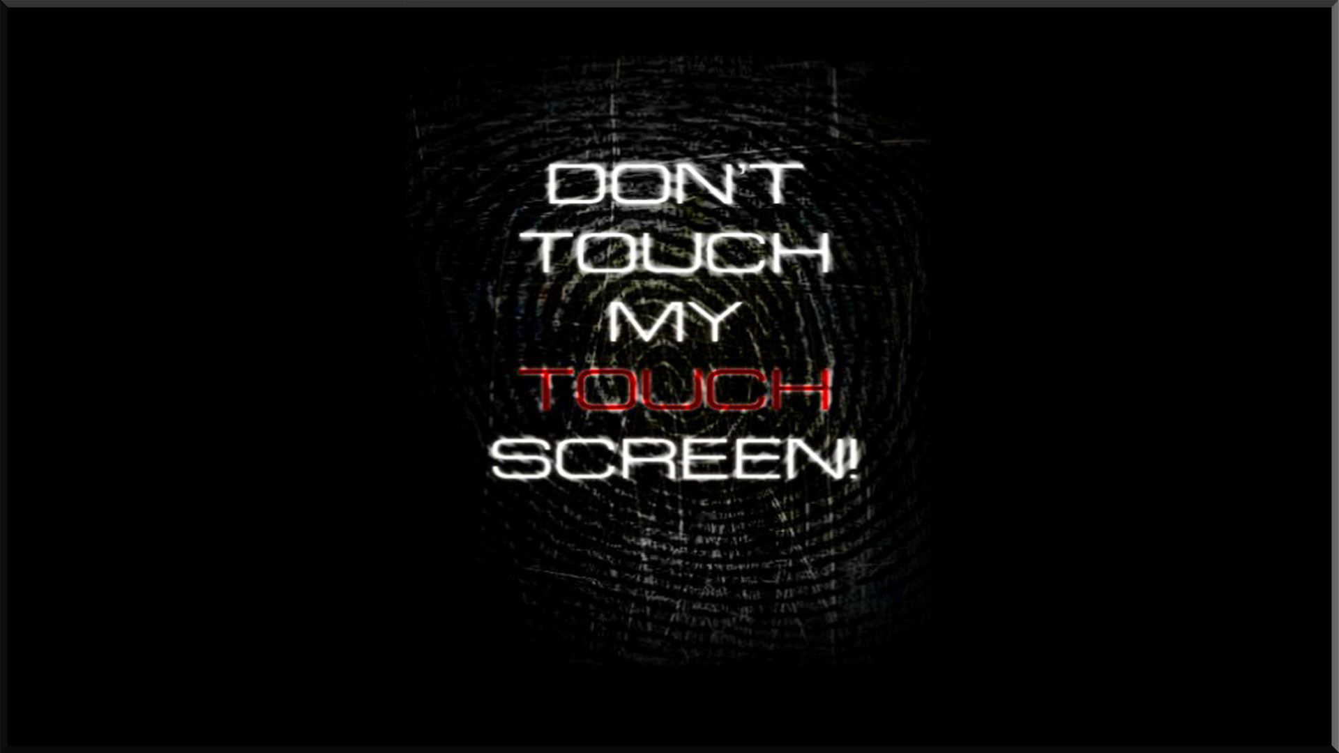 Don't Touch My Screen testo, 1920x1080 Full HD 1080p, Acer Nitro