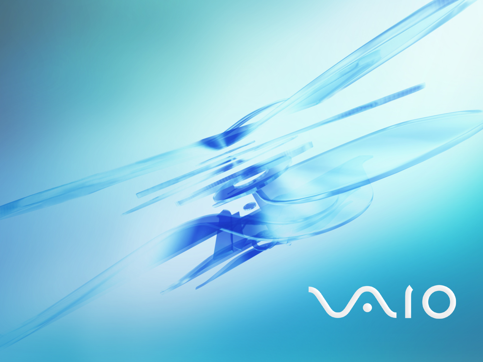 Logo Sony Vaio astratto blu, 1600x1200 900p, Laptop