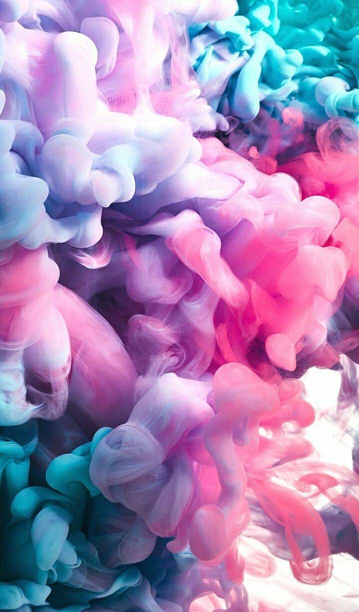 Fumo colorato rosa turchese, 720x1225 Verticale, Mobile