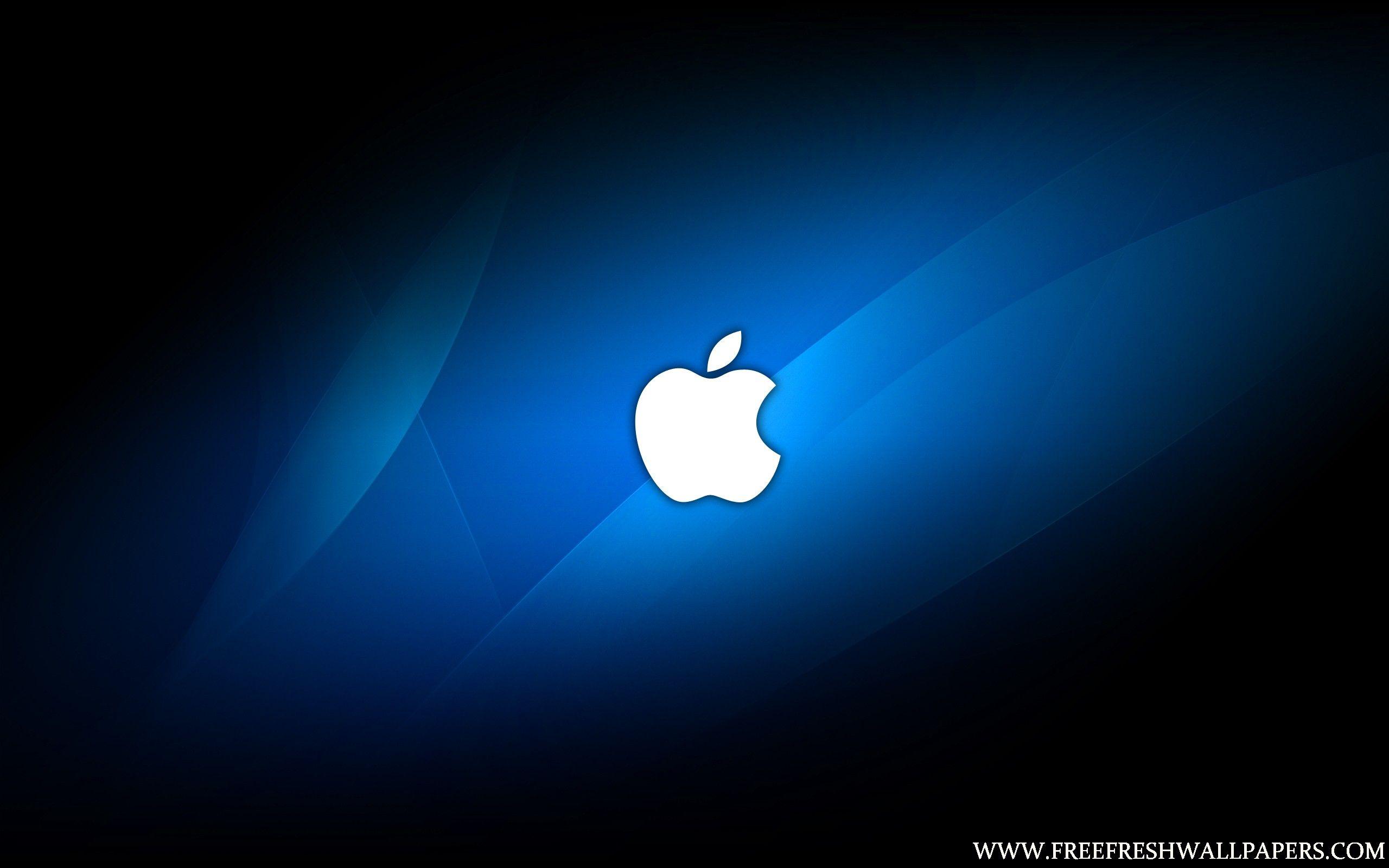 Logo Apple sfondo blu, Cupertino, 2560x1600 WQXGA, PC