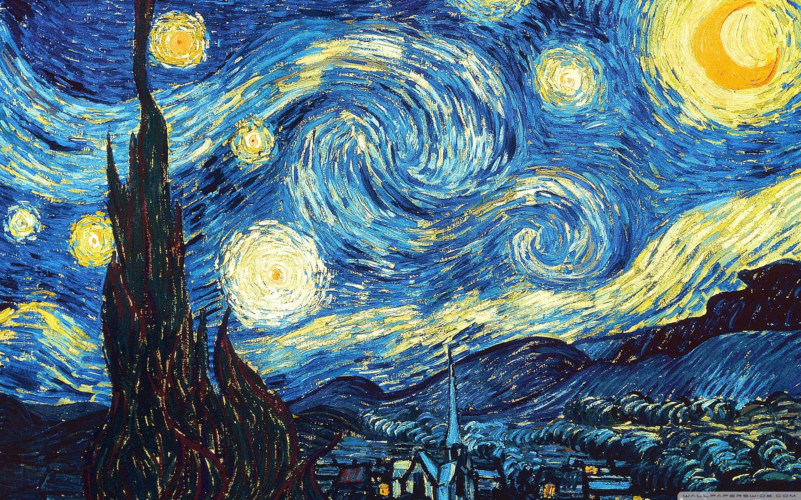 Van Gogh Notte Stellata, 2560x1600 WQXGA, MacBook Pro
