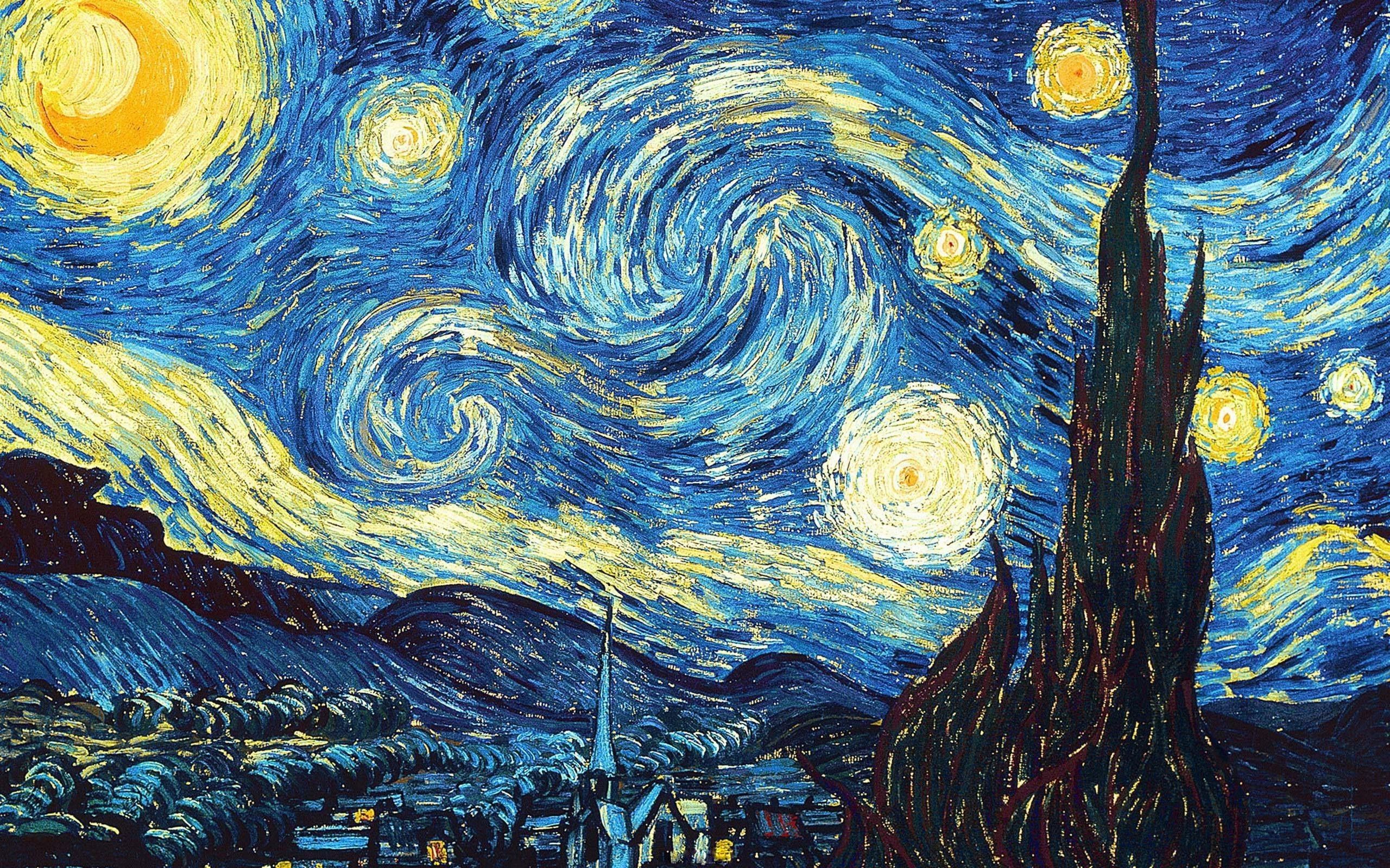 Van Gogh Notte Stellata, 2560x1600 2K+, PC