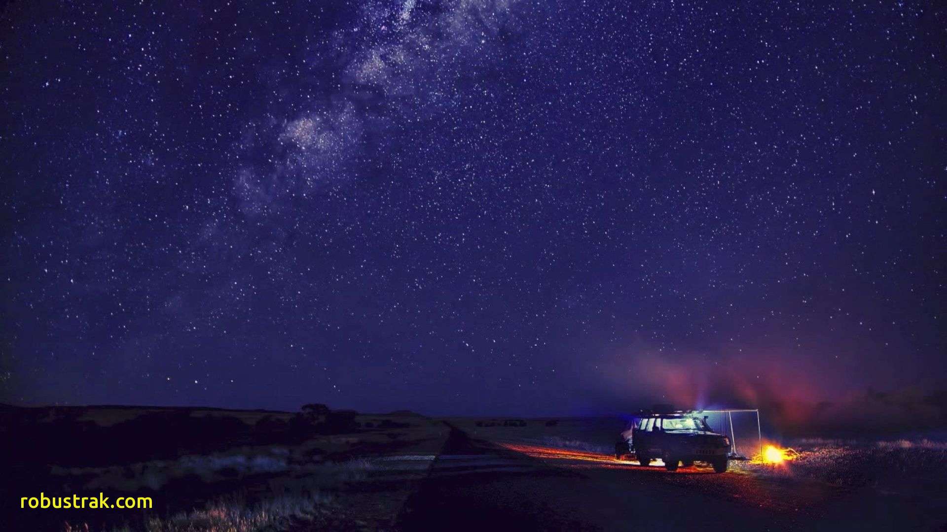 Furgone Via Lattea deserto notturno, 1920x1080 1080p, PC