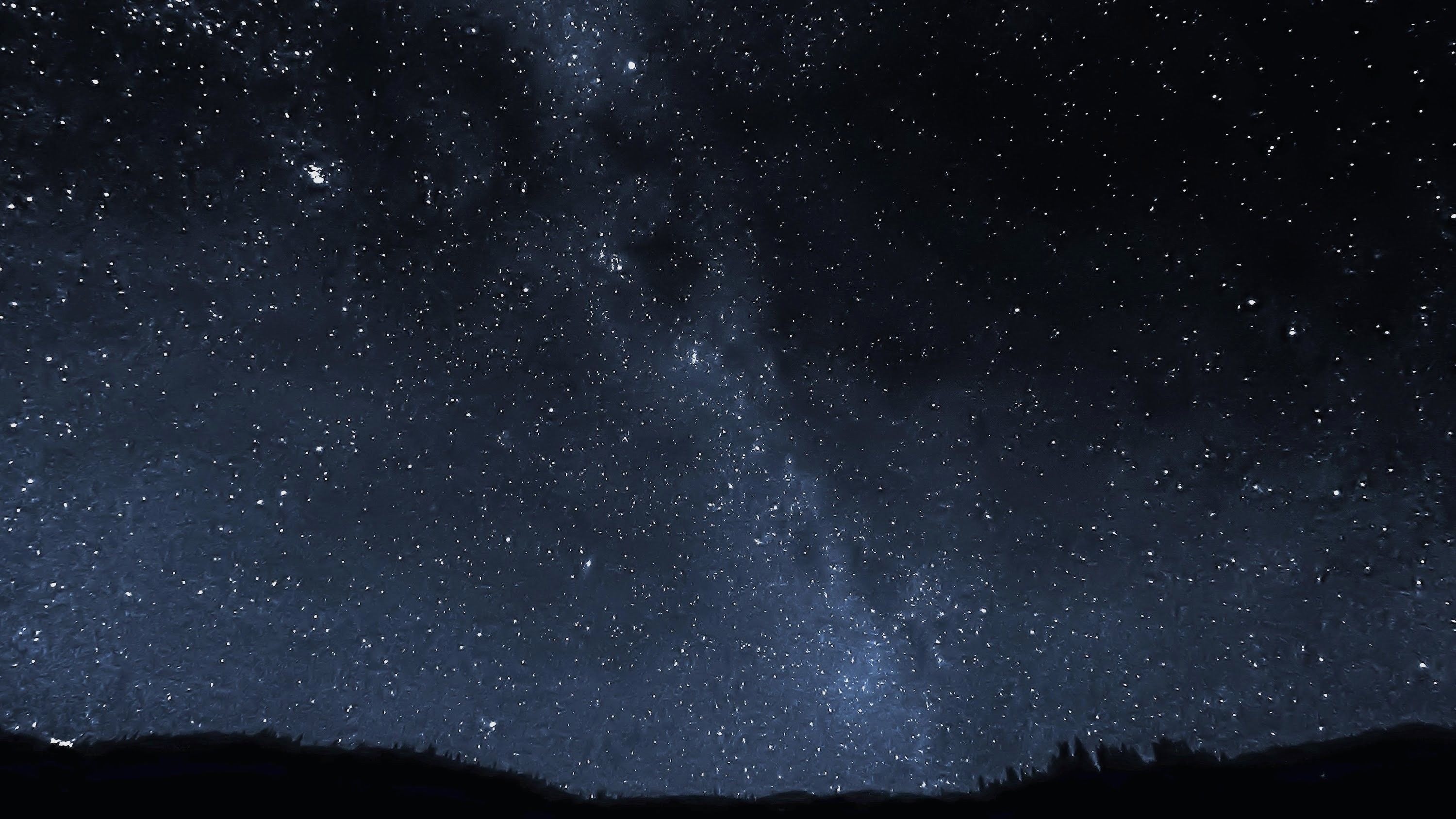 Via Lattea colline notturne, 3000x1688 2K, Desktop
