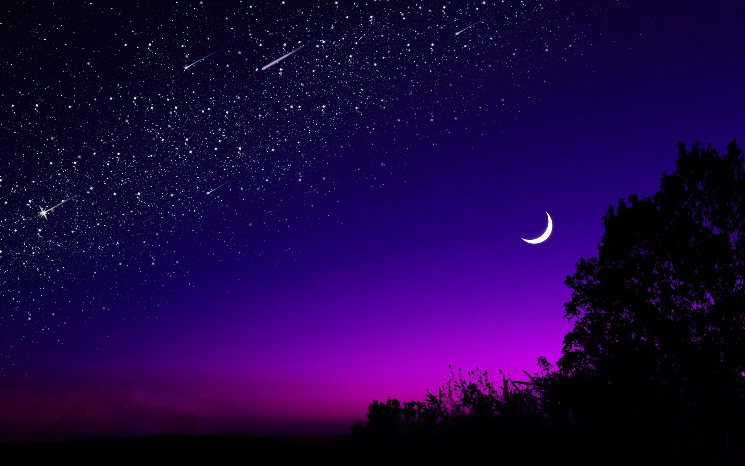 Cielo notturno stellato viola, 2880x1800 WQXGA, PC