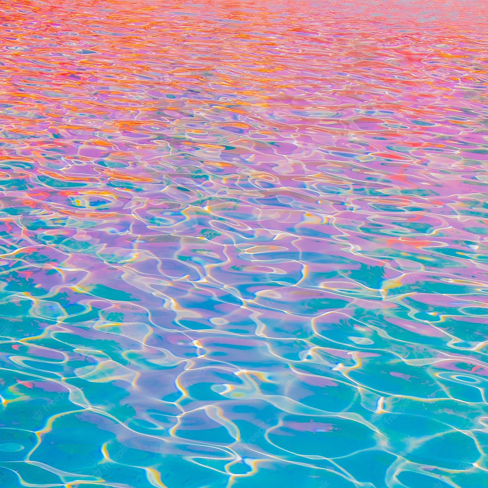 Piscina vaporwave rosa azzurro, 2000x2000 2K, Laptop
