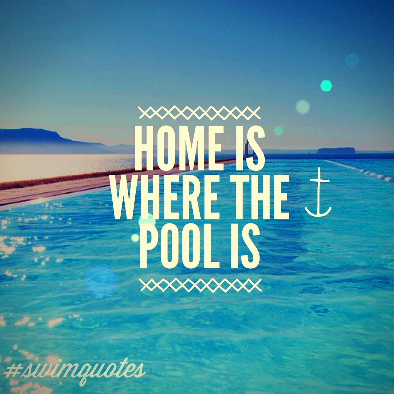 Citazione piscina infinity blu, 1280x1280 HD, Desktop