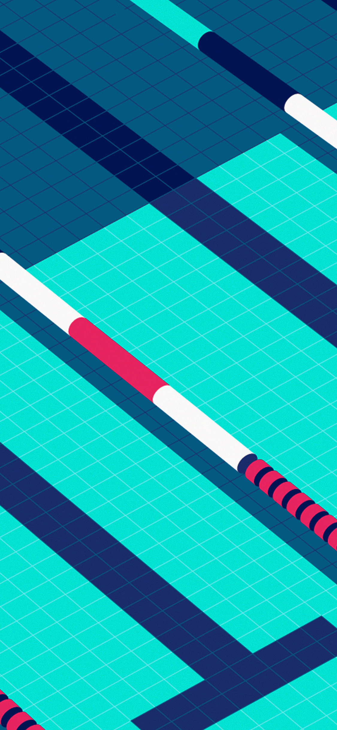 Corsie piscina nuoto minimal art, 1125x2436 Full HD Verticale, iPhone