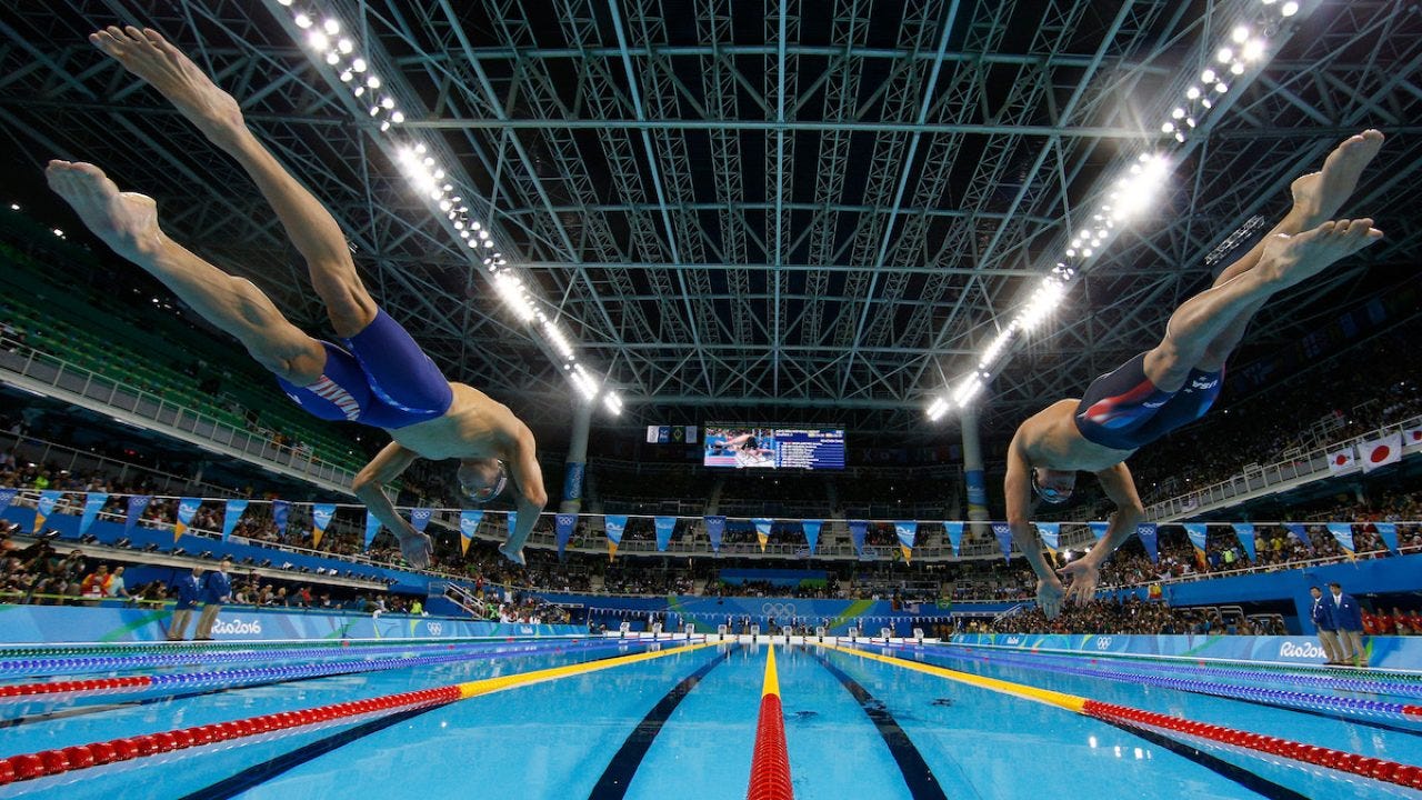 Tuffatori piscina olimpica nuoto, 1280x720 720p, PC