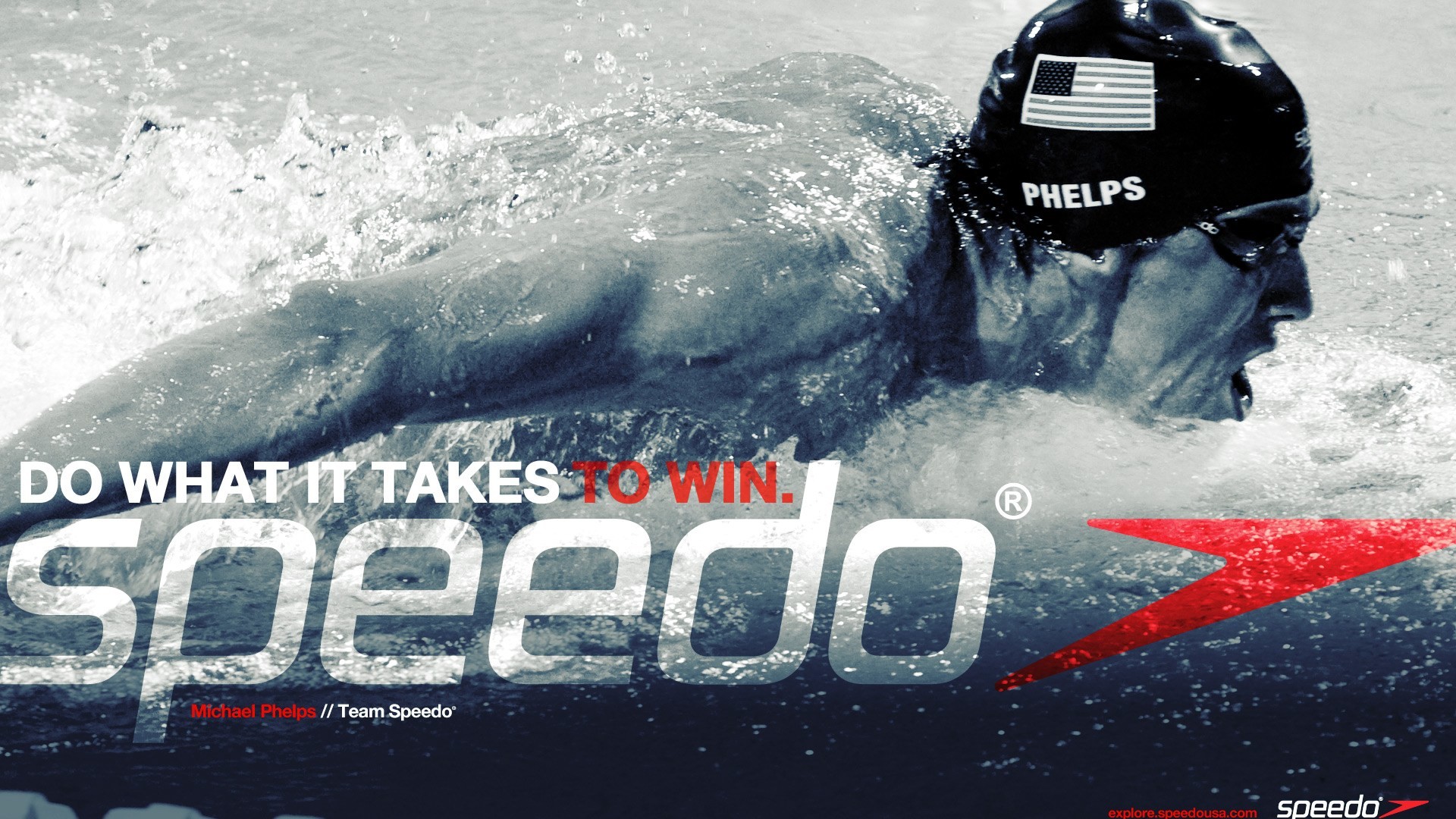 Nuotatore Phelps pubblicità Speedo, 1920x1080 Full HD 1080p, Desktop