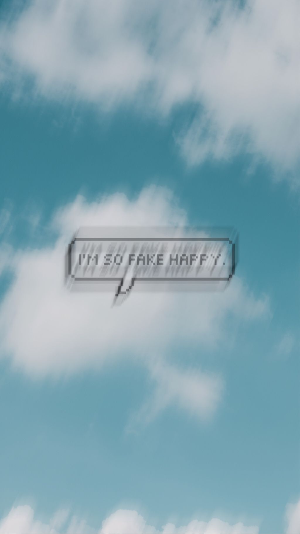 nuvole cielo azzurro fumetto, 1024x1822 Full HD Verticale, iPhone