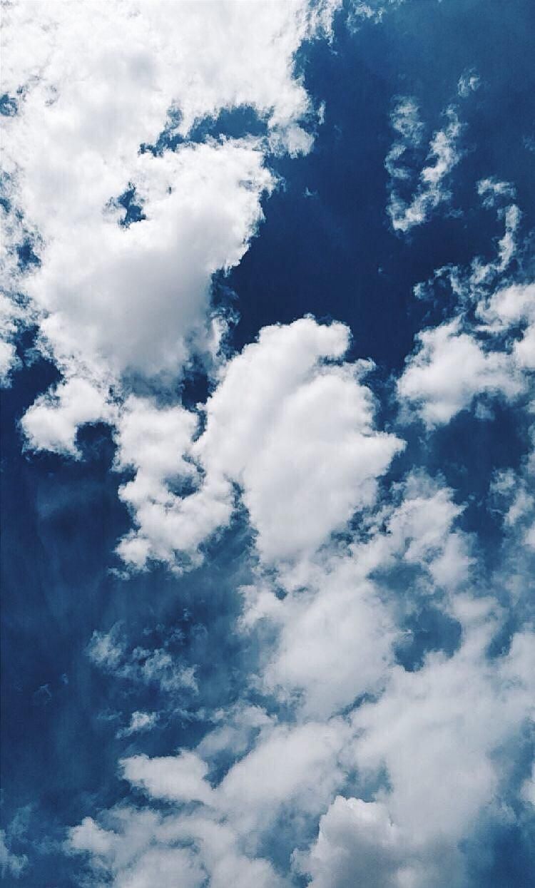 Nuvole bianche cielo blu, 750x1245 Full HD Verticale, iPhone