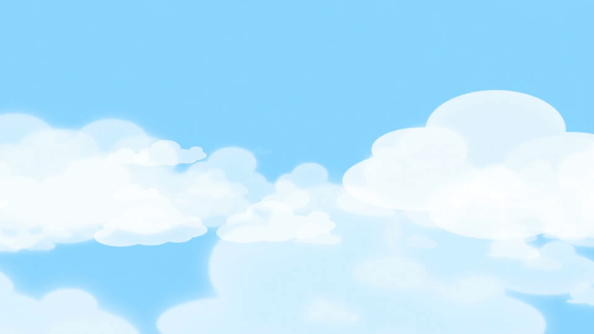 Nuvole cartoon cielo azzurro, 1920x1080 Full HD 1080p, PC Desktop