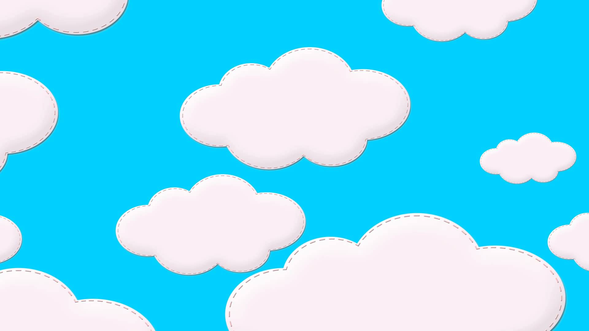 Nuvole cartoon cielo azzurro, 1920x1080 1080p, Desktop