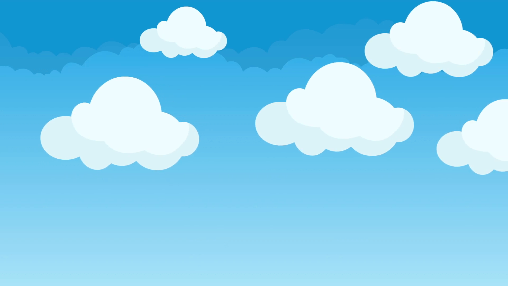 Nuvole cartoon cielo azzurro, 1920x1080 Full HD 1080p, Laptop