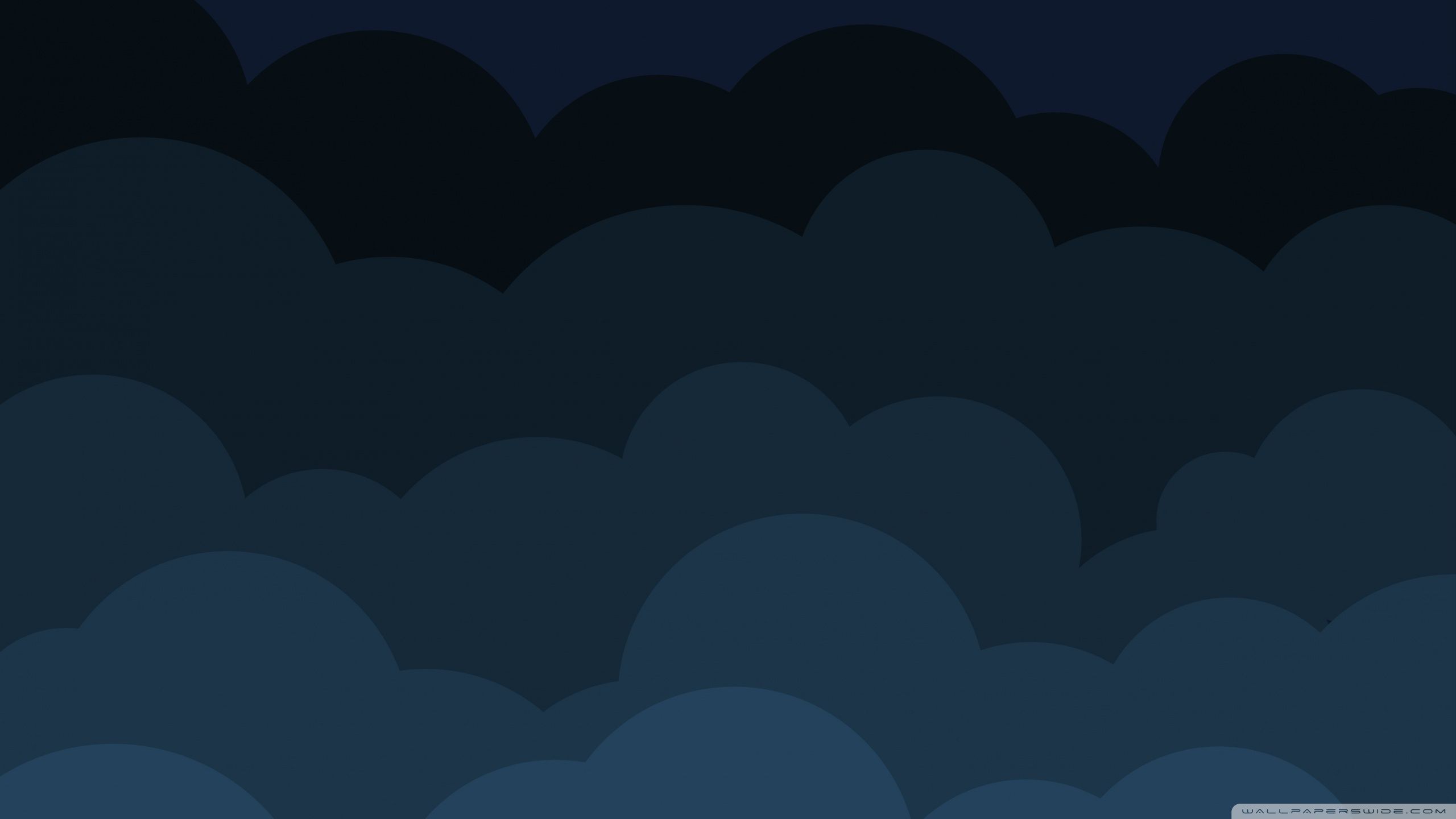 Nuvole scure stile cartoon, 2560x1440 2K QHD, PC