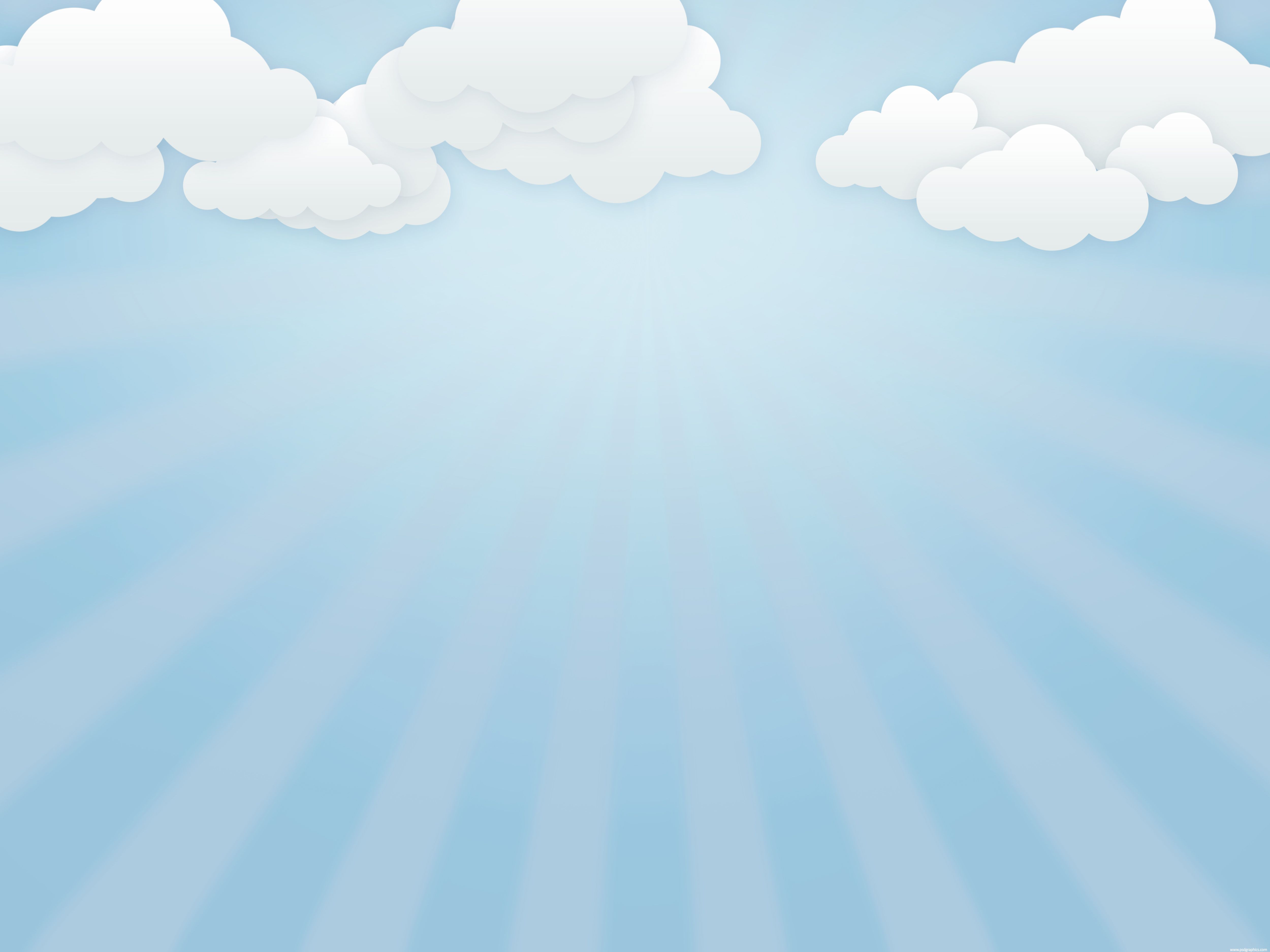 Nuvole cartoon cielo azzurro, 5000x3750 4K, Desktop 4K