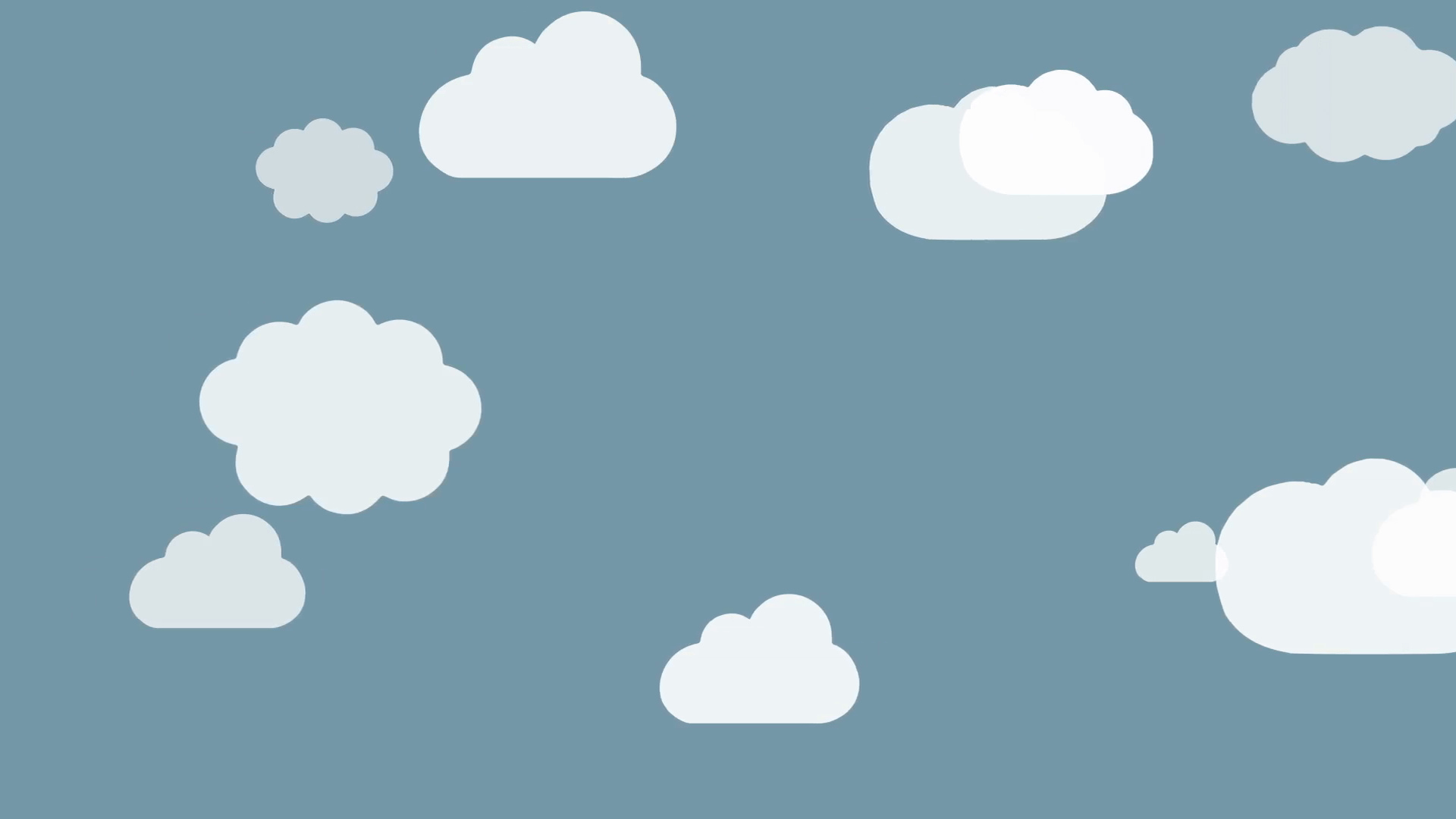 Nuvole cartoon su cielo blu, 1920x1080 1080p, Desktop