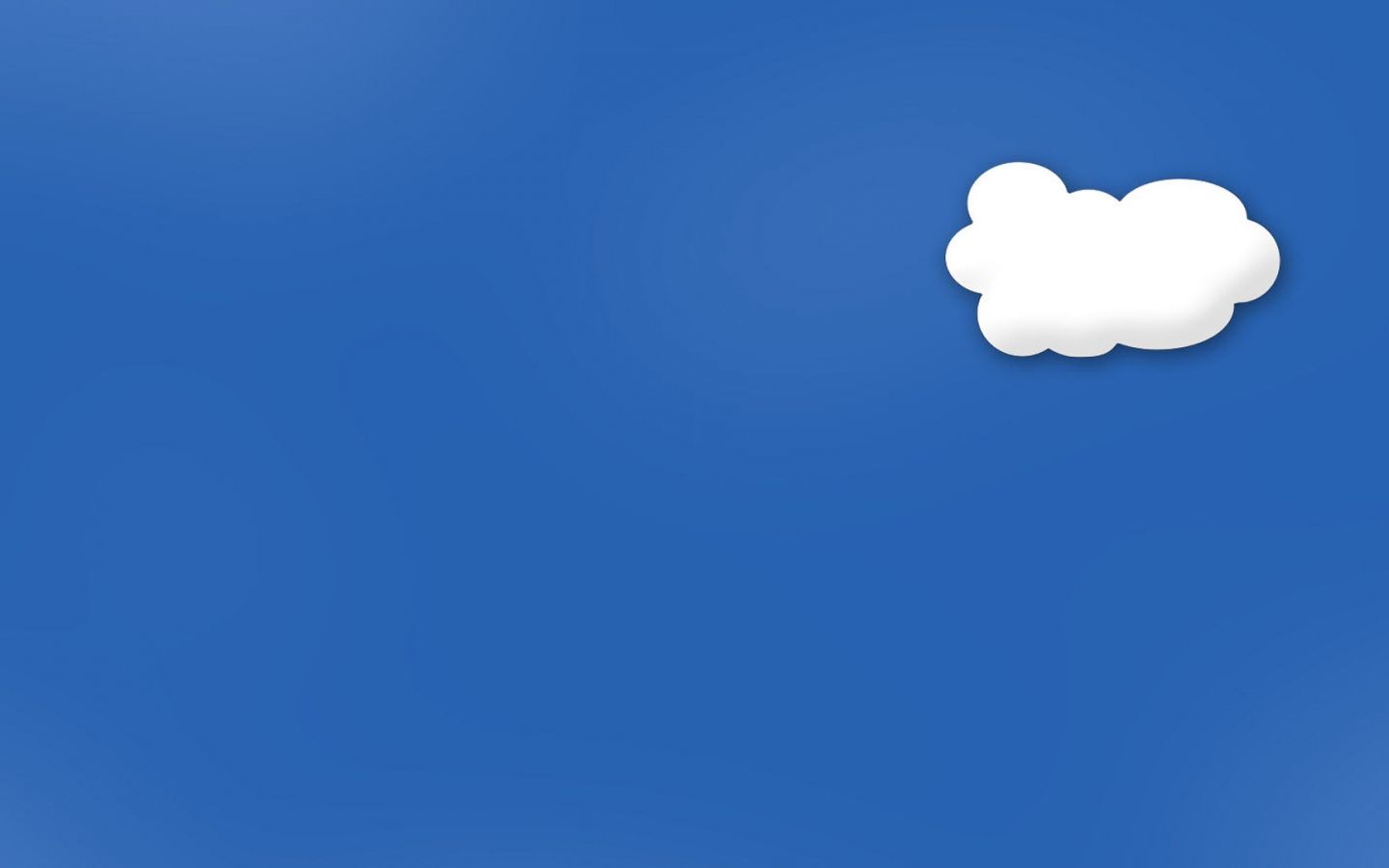 Nuvola cartoon cielo blu, 1440x900 HD, MacBook Air