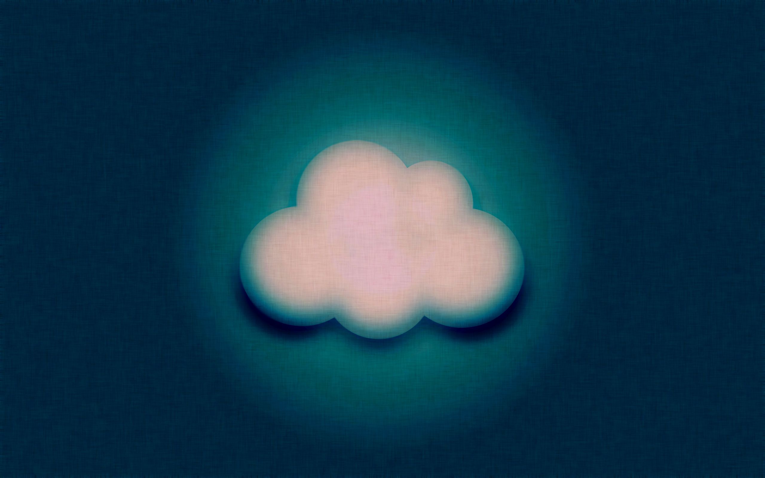 Nuvola cartoon sfocata blu, 2560x1600 2K+, PC