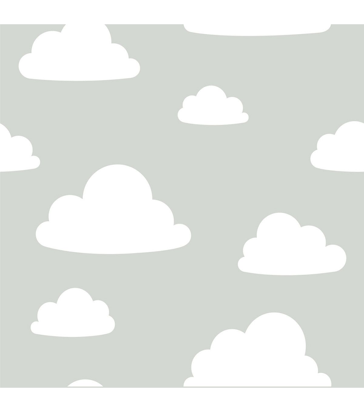 Nuvole bianche cartoon sfondo grigio, 1200x1360 Full HD Verticale, Smartphone