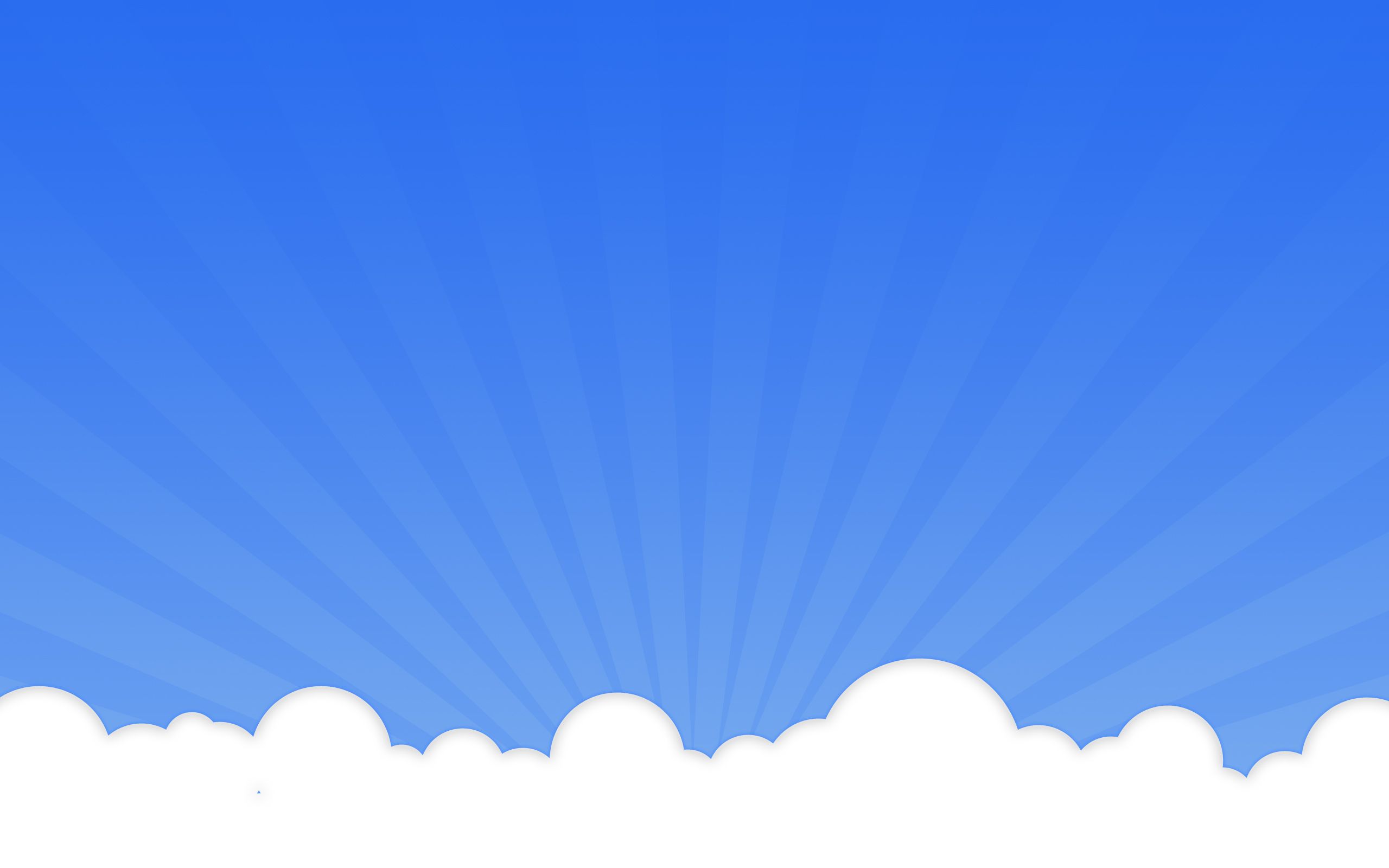 Nuvole cartoon cielo blu, 2560x1600 2K+, Desktop