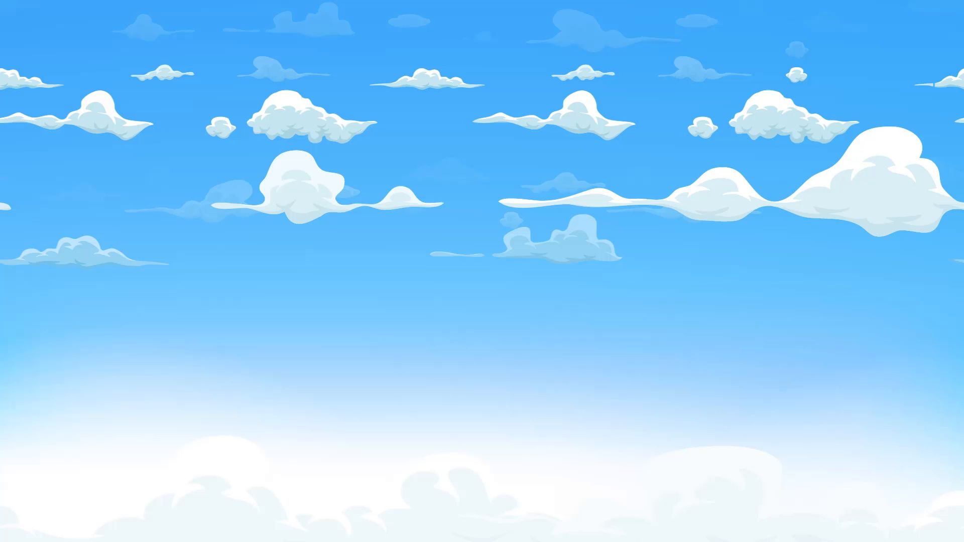 Nuvole cartoon cielo blu, 1920x1080 Full HD 1080p, PC Desktop